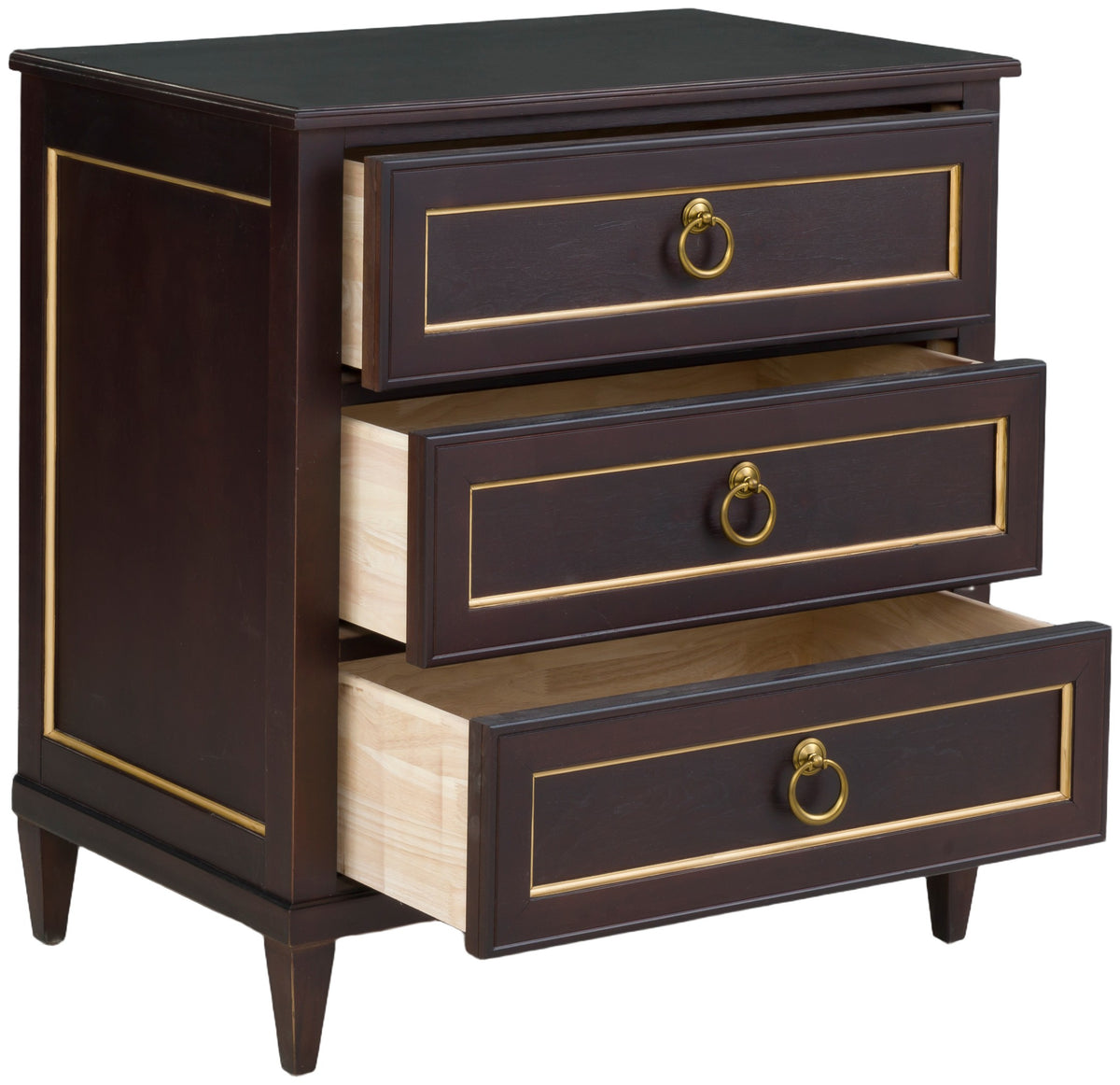 Palazzo Three Drawer Nightstand (8010-NS-M) - Fairfield Chair