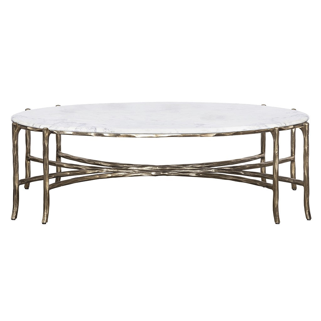 Monier Cocktail Table w/Stone Top (8089-46-M) - Fairfield Chair
