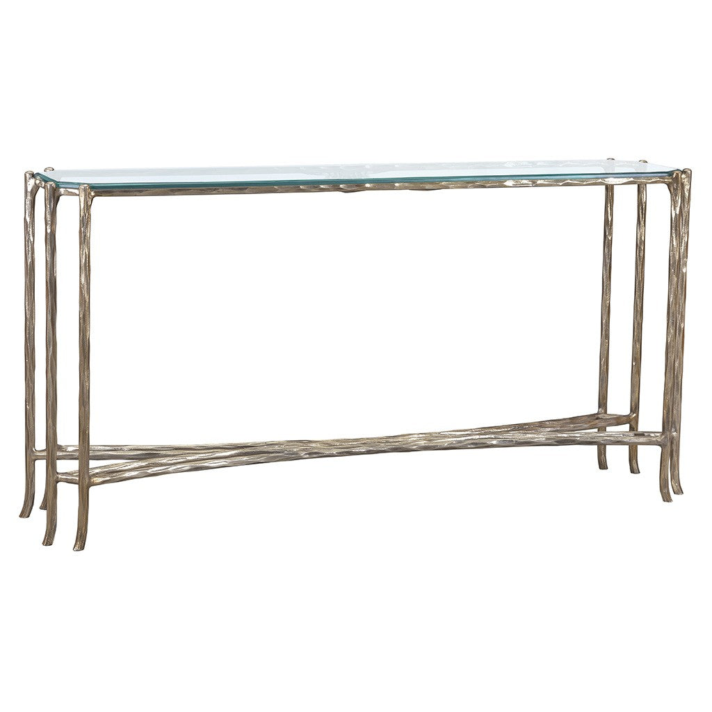 Monier Hall Console Table w/Glass Top (8089-99-G) - Fairfield Chair
