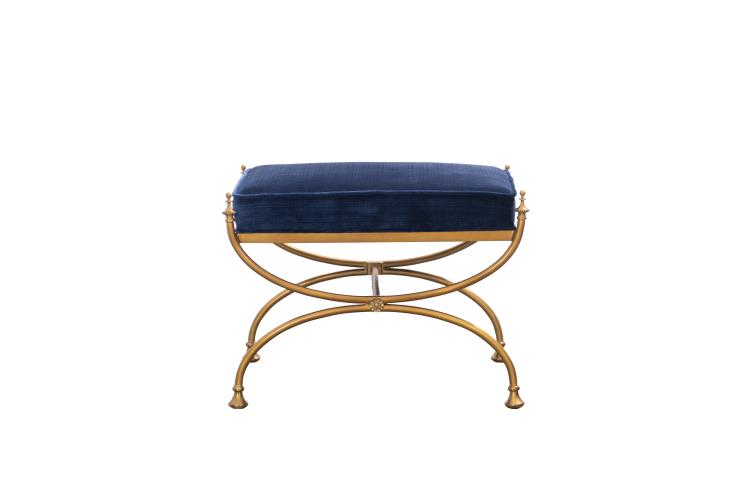 Royal Blue Courtly Bench – Benches by Maitland-Smith | Sutter & Vale