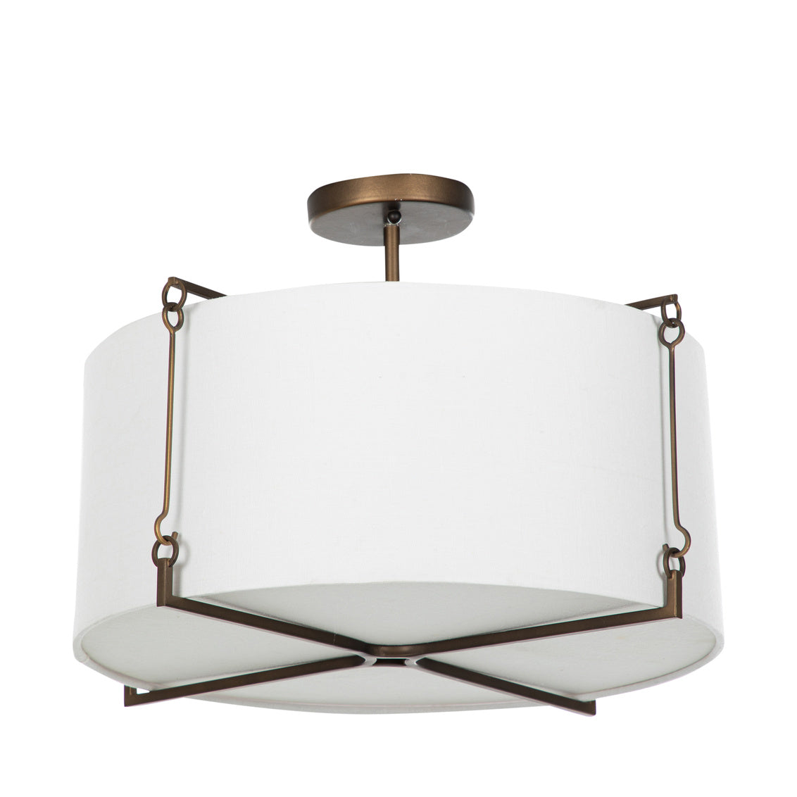 Theresa Semi-Flush Mount - Bronze