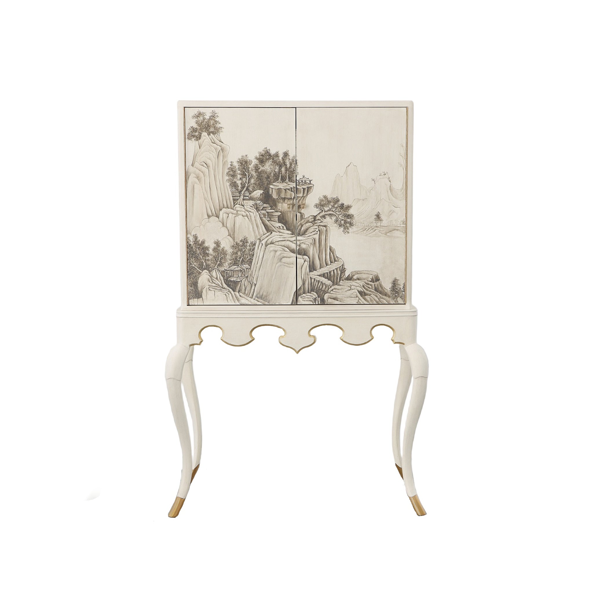 Lacca Veneziana Bar Cabinet