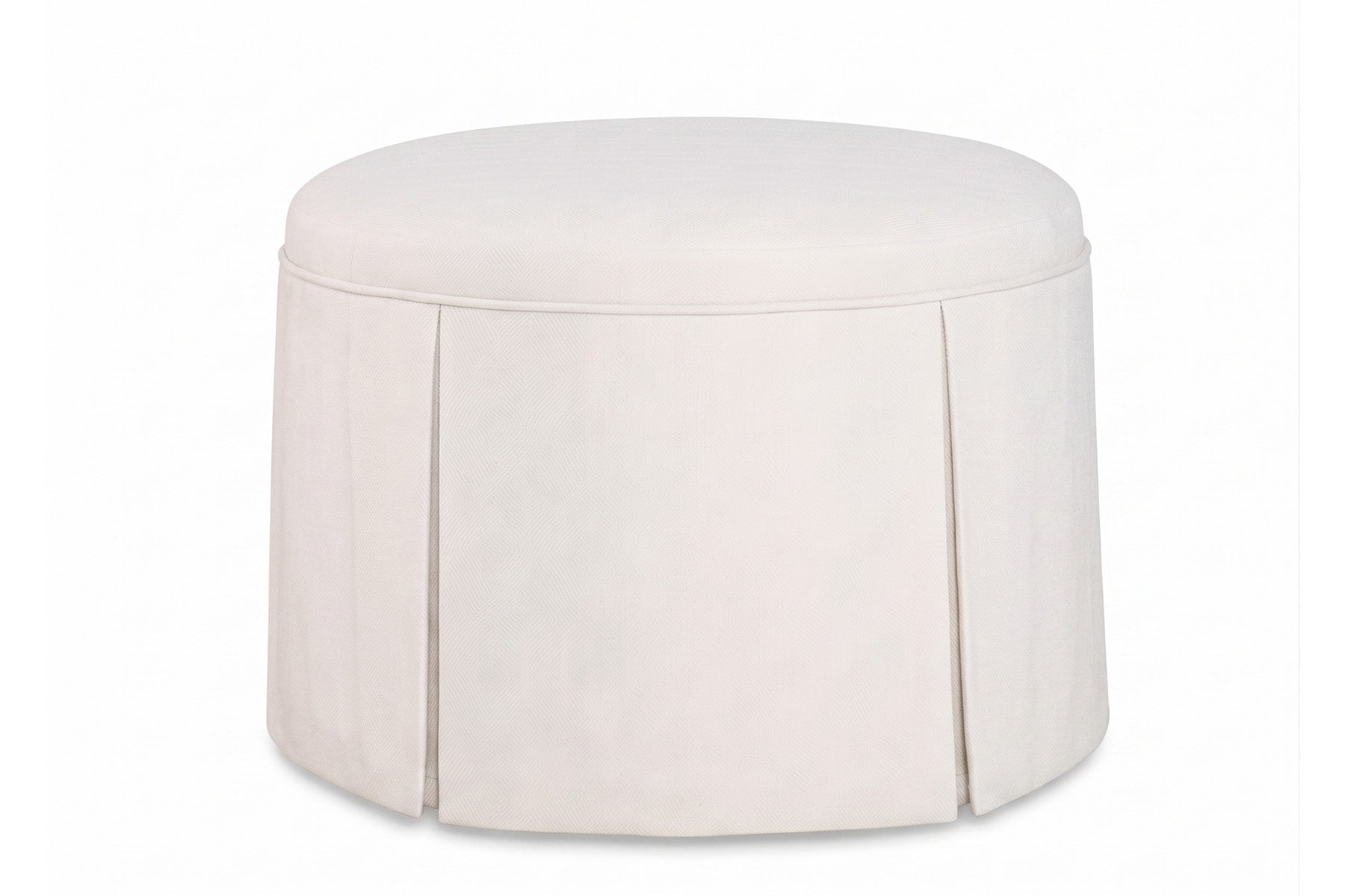 Emma Skirted Ottoman W Casters