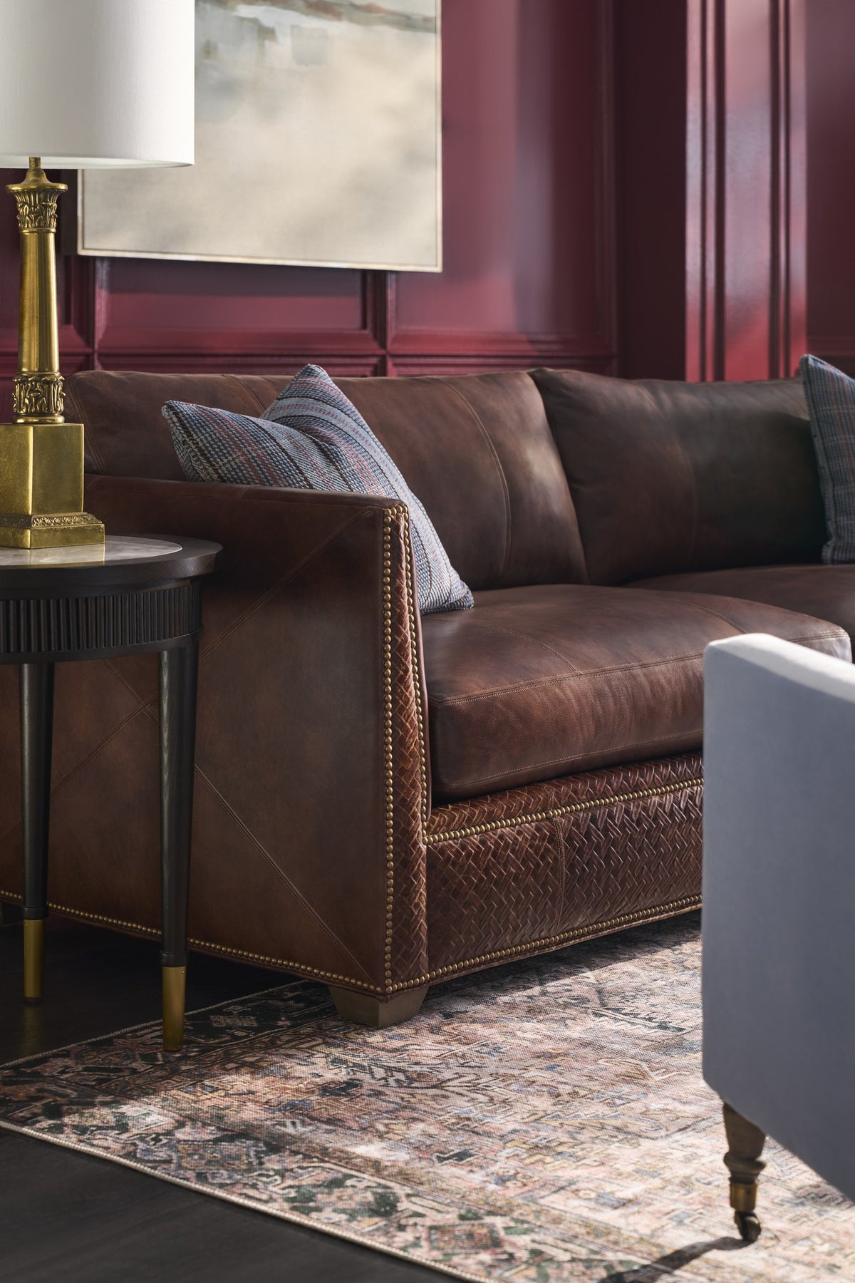 Chesterfield 93" Leather Sofa (L-2604-93) - Fairfield Chair