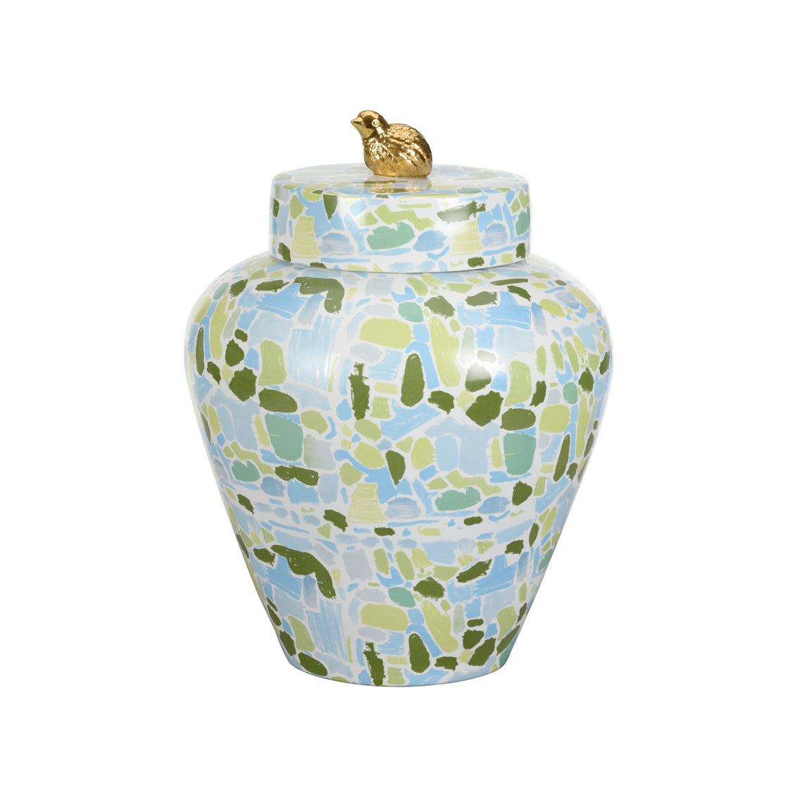 Lumberton Jar With Lid - Blue/Green