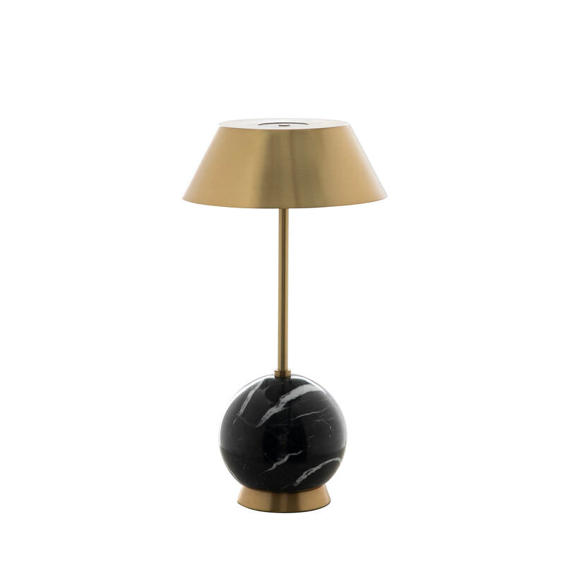 Firefly Table Lamp - BrassNero Marquina Black