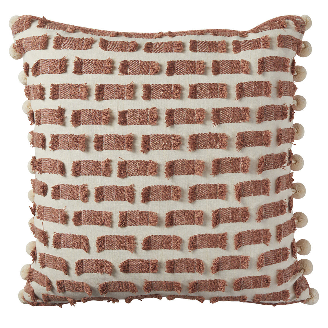 All Fringed Up Rose Feather 24x24