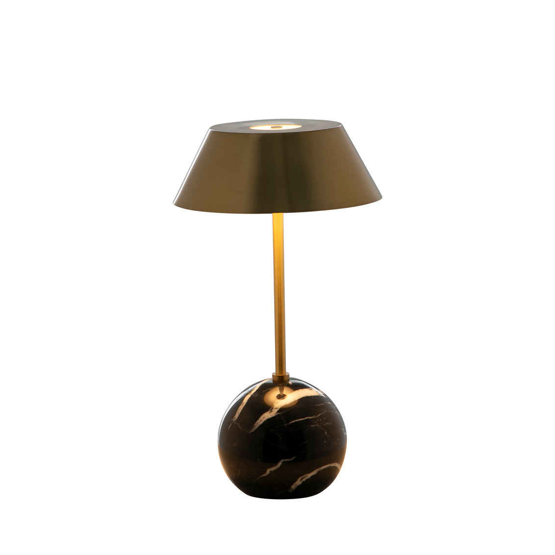 Firefly Table Lamp - BrassNero Marquina Black