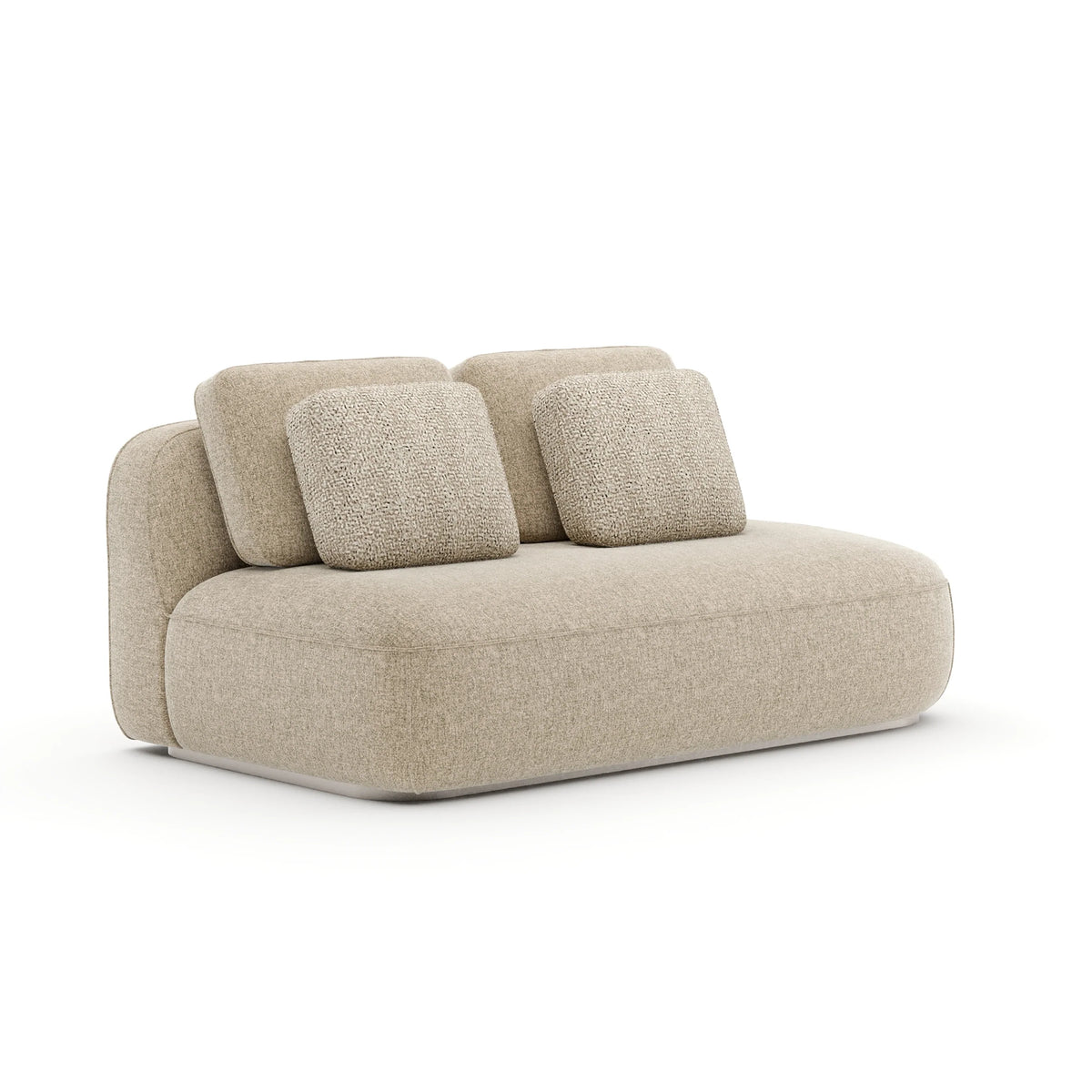 Sasso Raf Straight Armless Loveseat - Oa