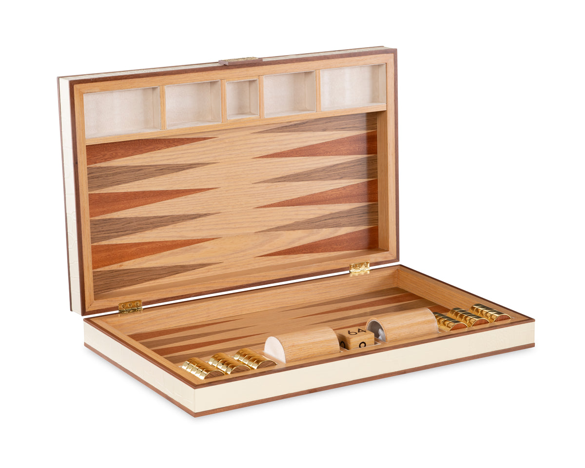 Cream Leather Game Board