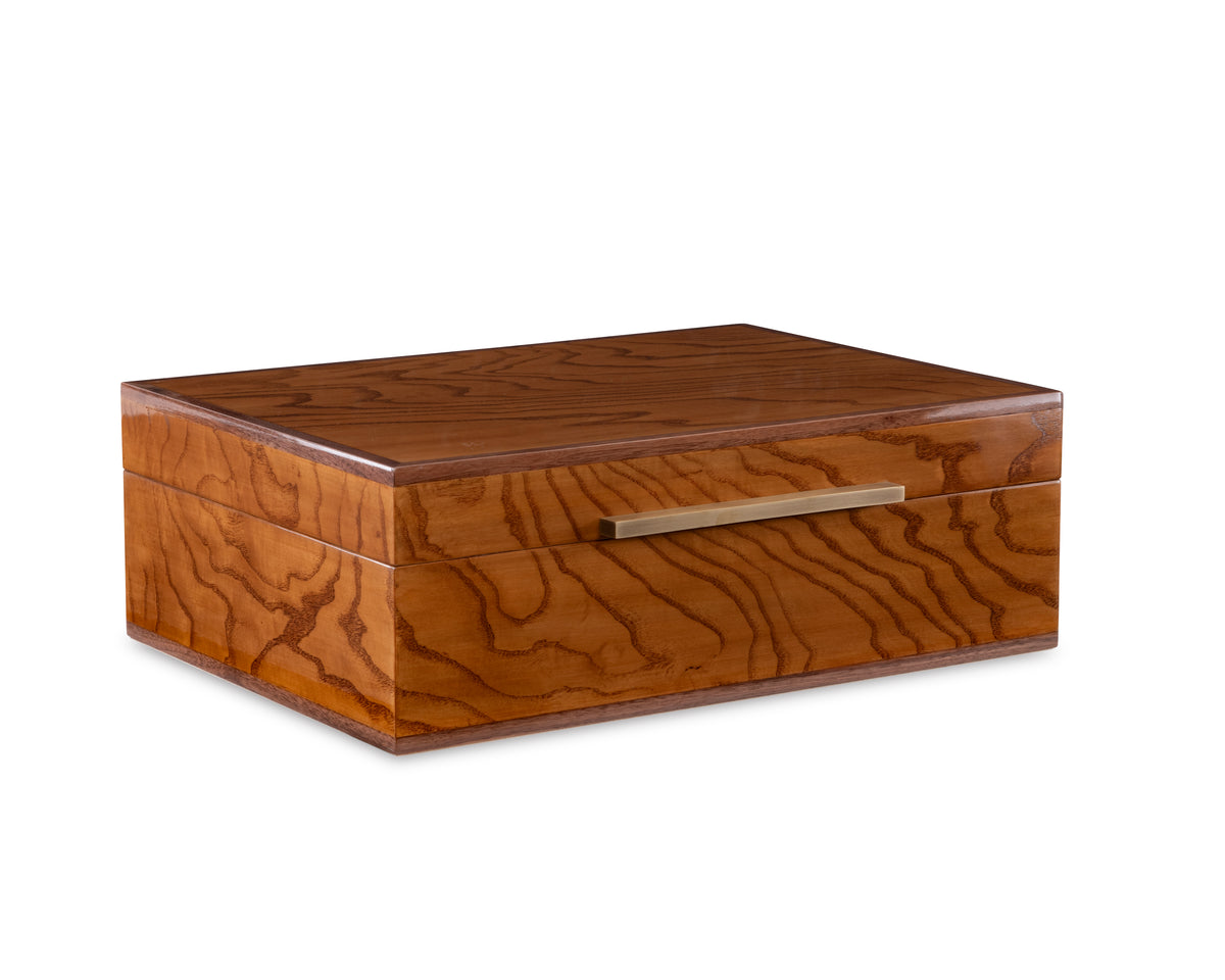 Walnut And Brass Box