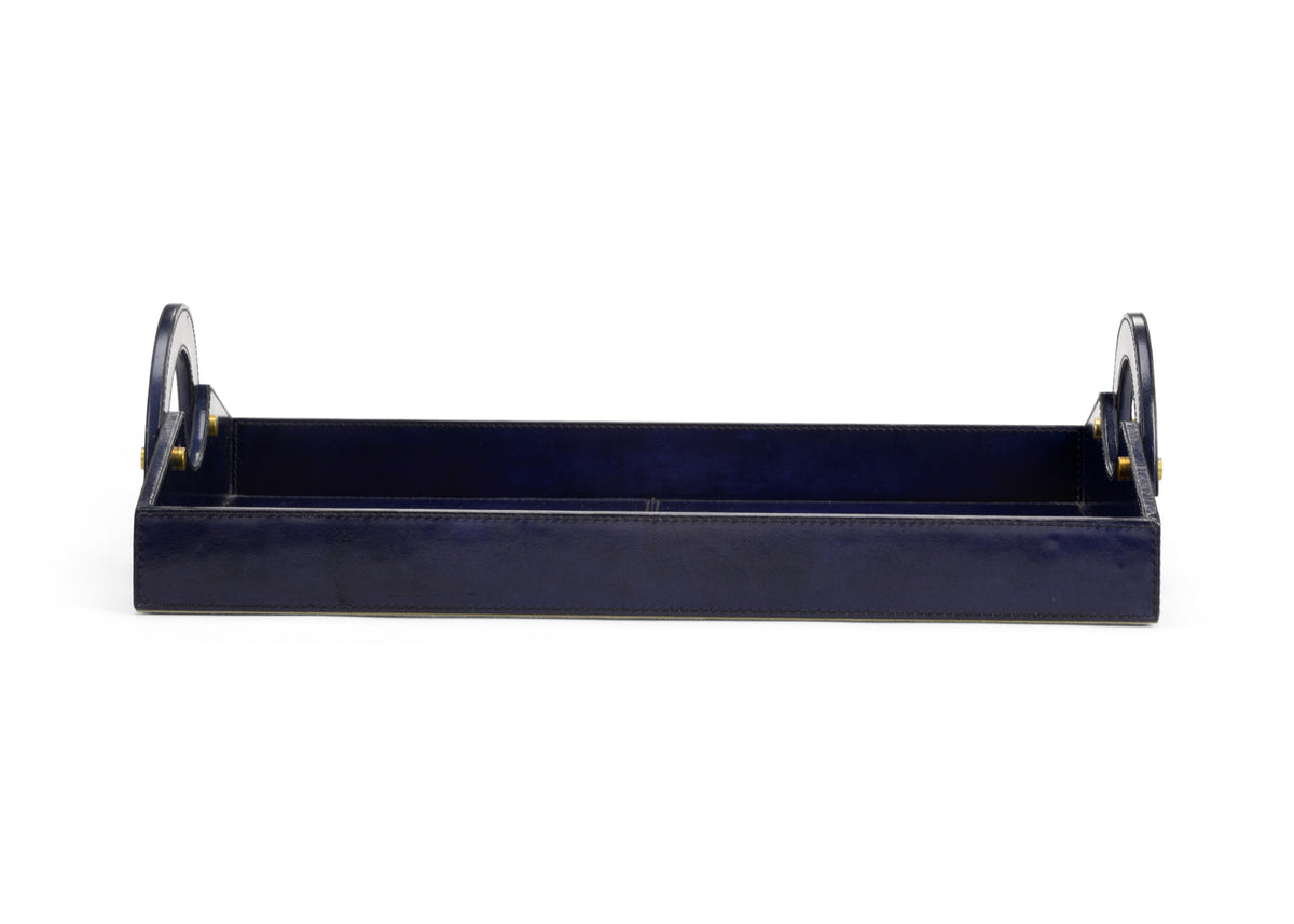 Leather Tray - Midnight Blue