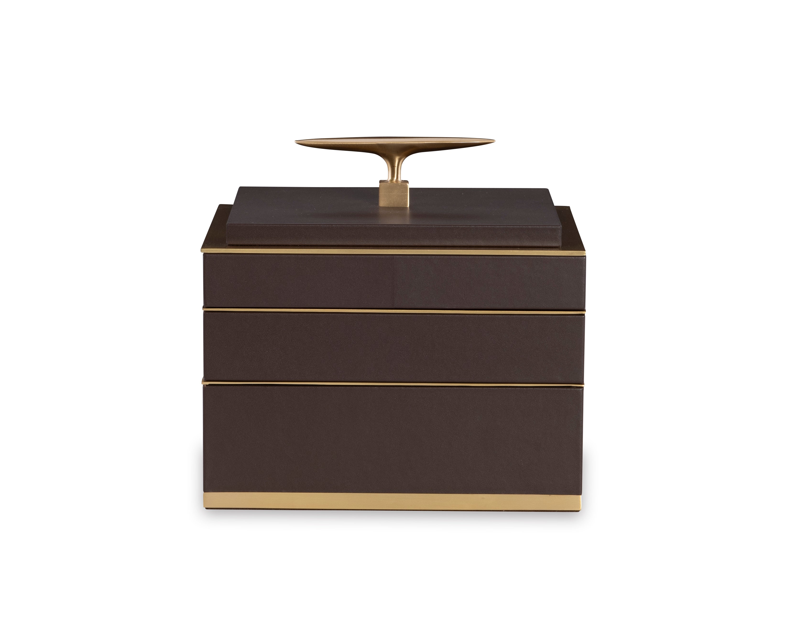 Brown Compartment Box