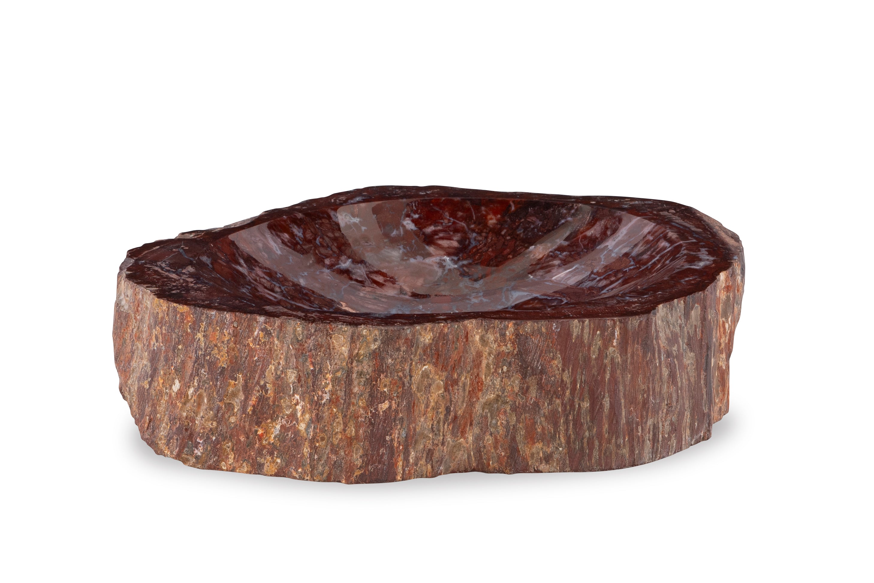 Red Petrified Bowl