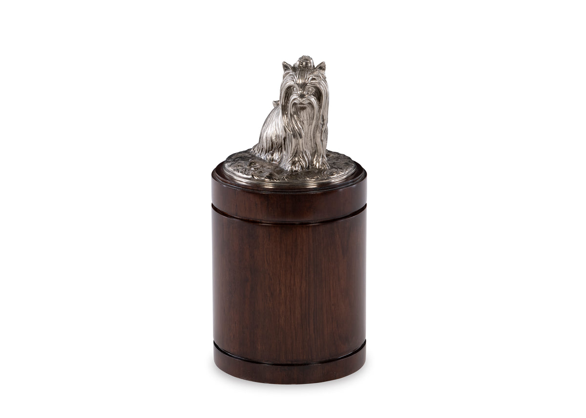 Nickel Yorkie Canister