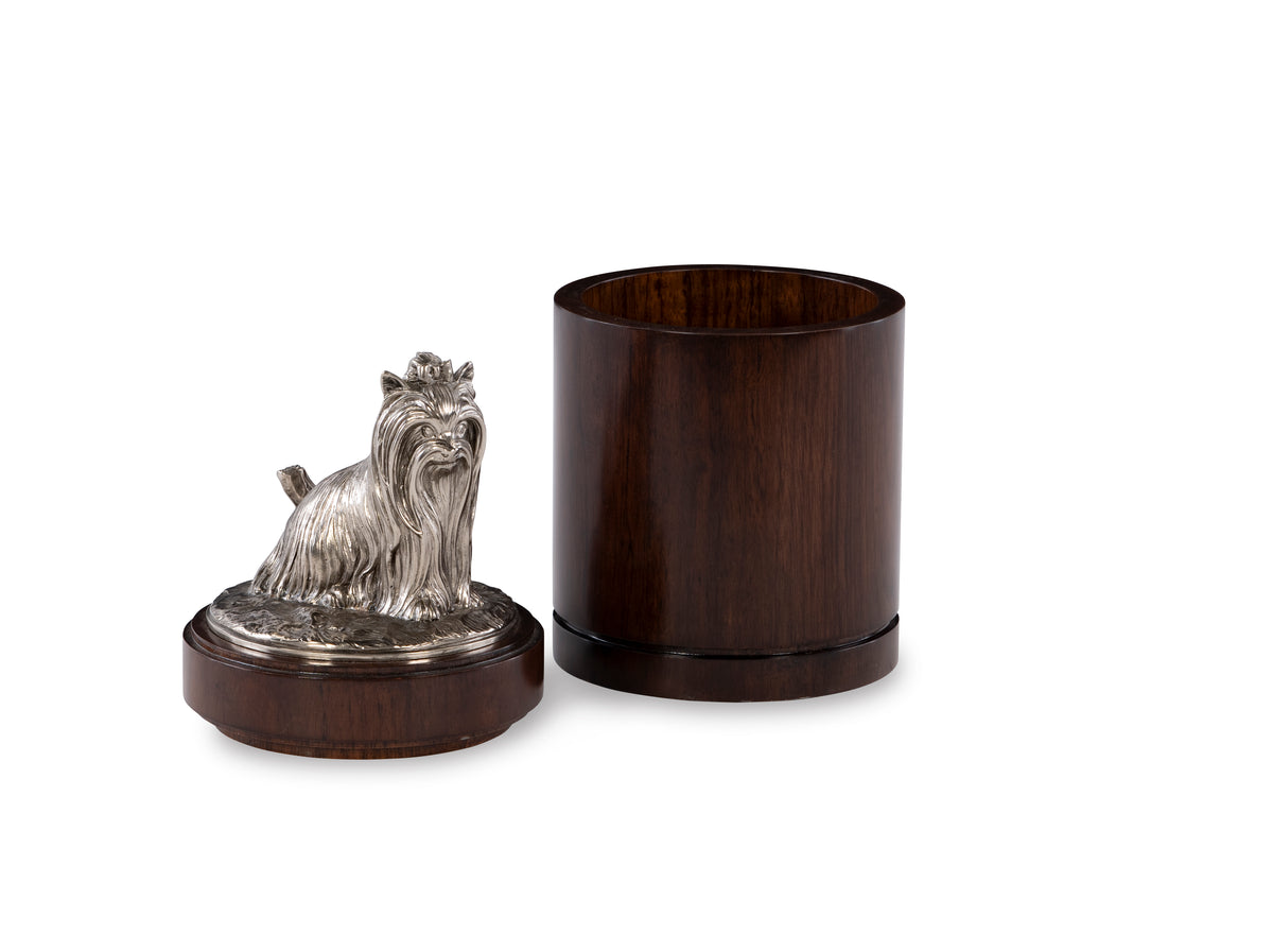 Nickel Yorkie Canister