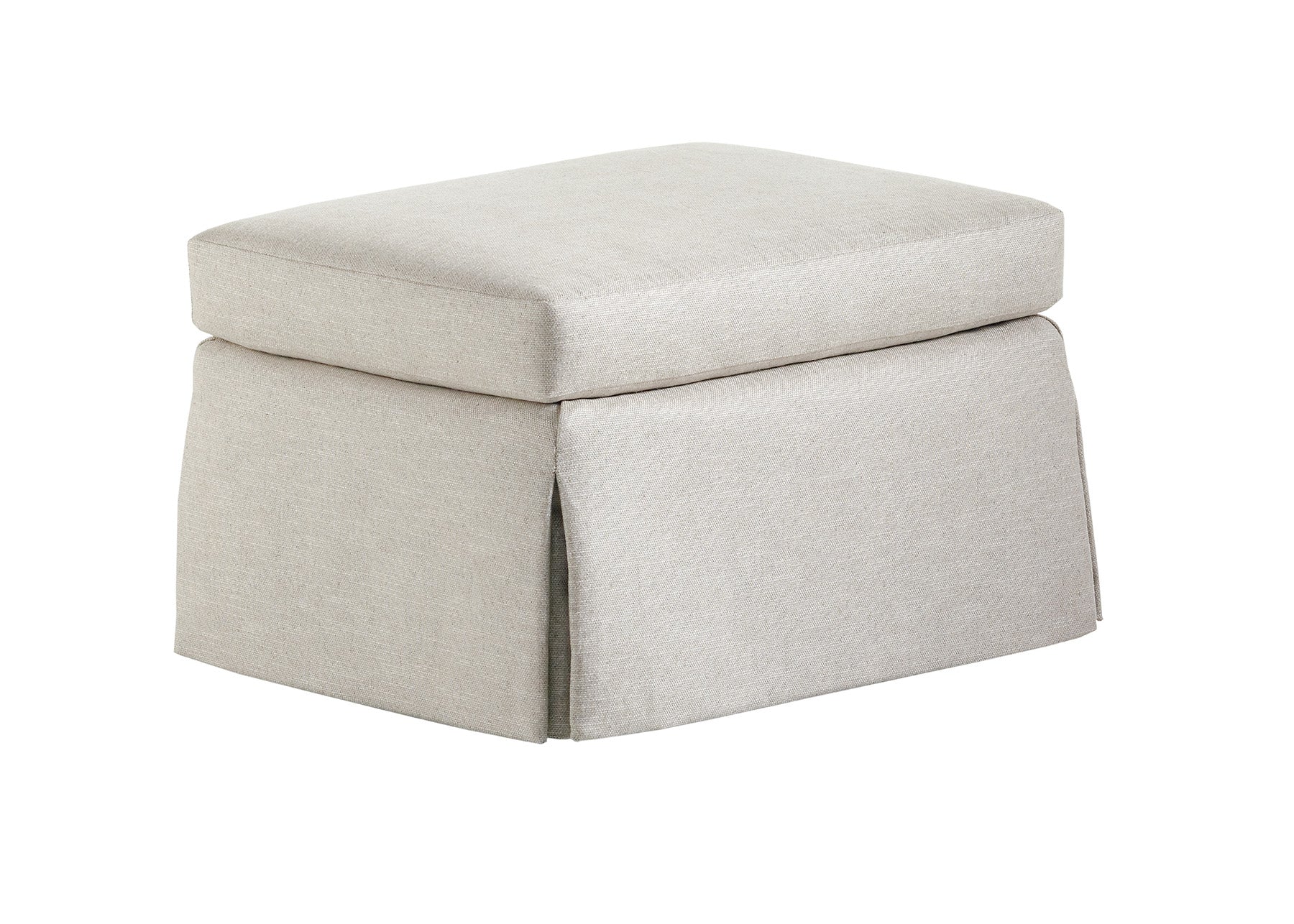 Cagney Skirted Ottoman