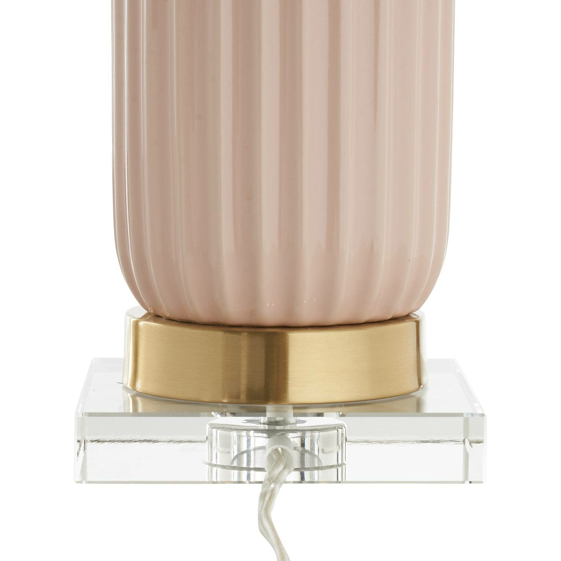 Samuel Ceramic Lamp - Pink in Pink Glaze / Ceramic/Porcelain - Chelsea House