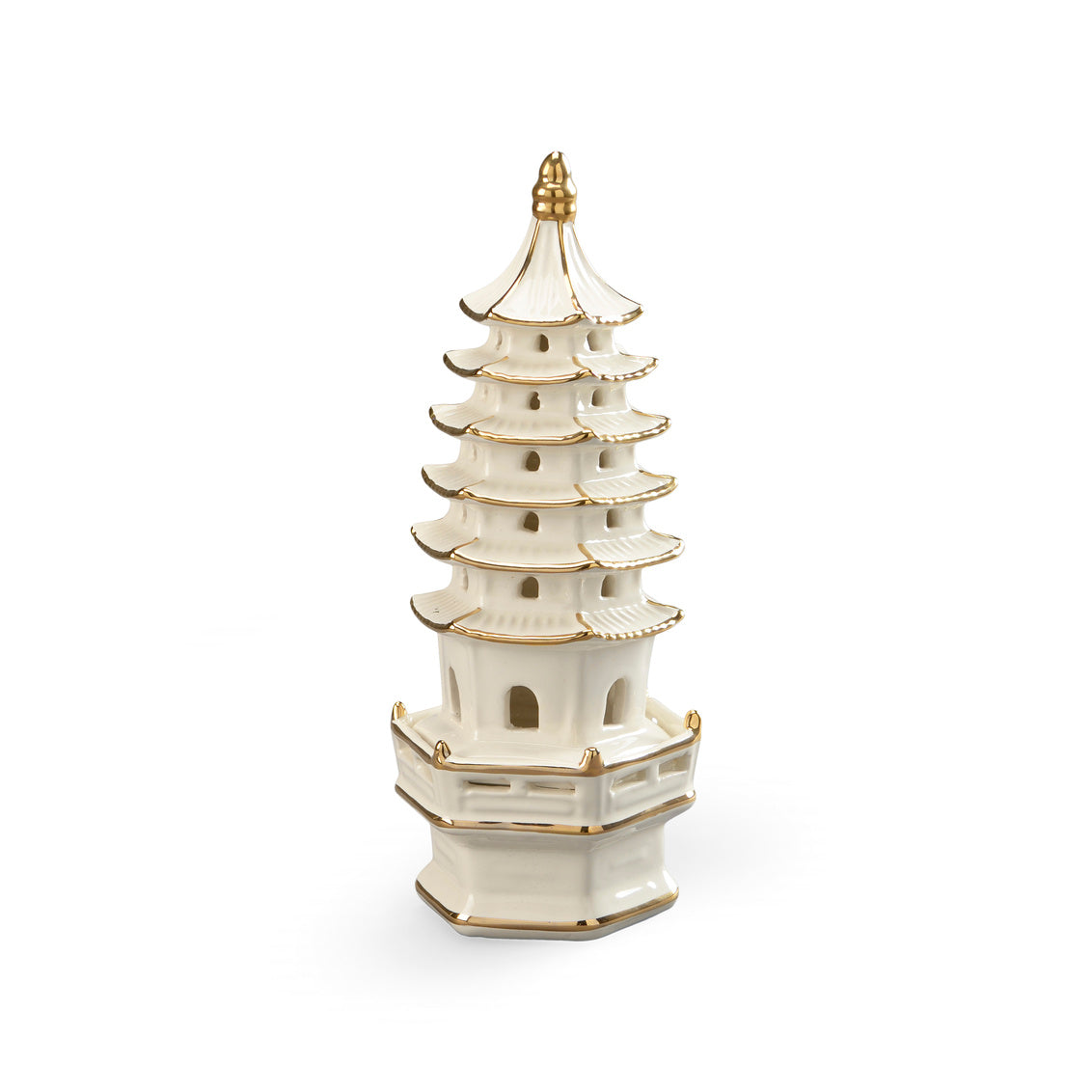 Small Pagoda - Cream in 11 / Ceramic/Porcelain - Chelsea House