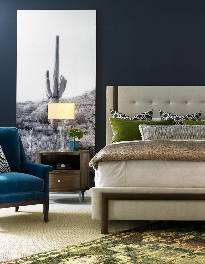 Natasha King Upholstered Bed