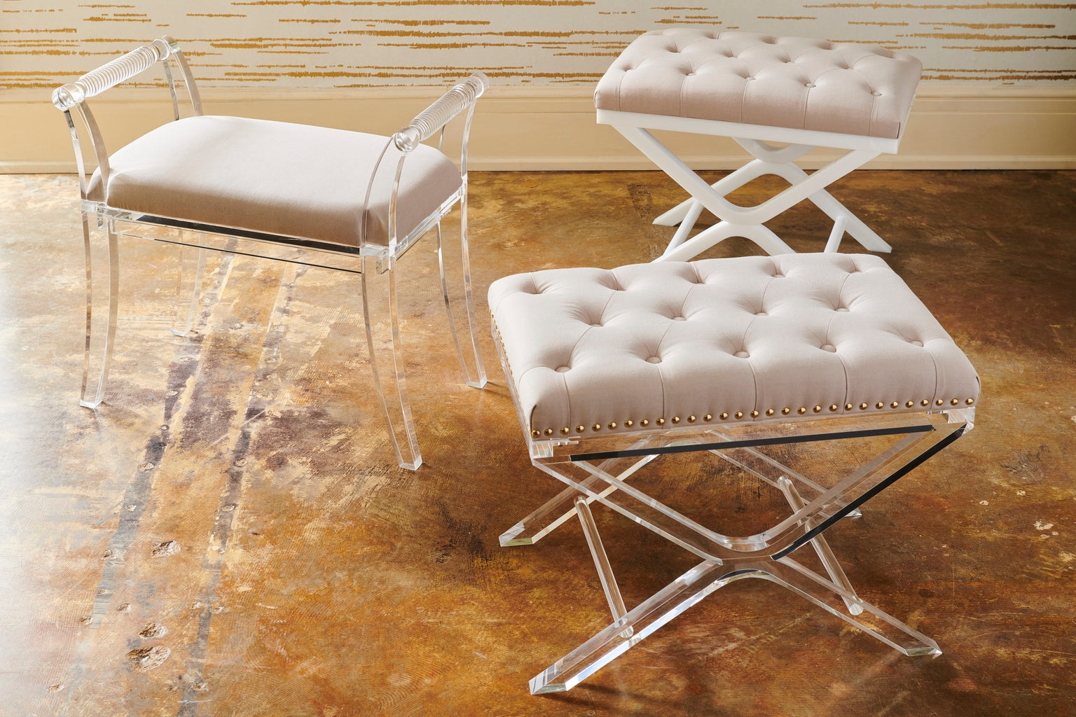 Soho Tufted Bench