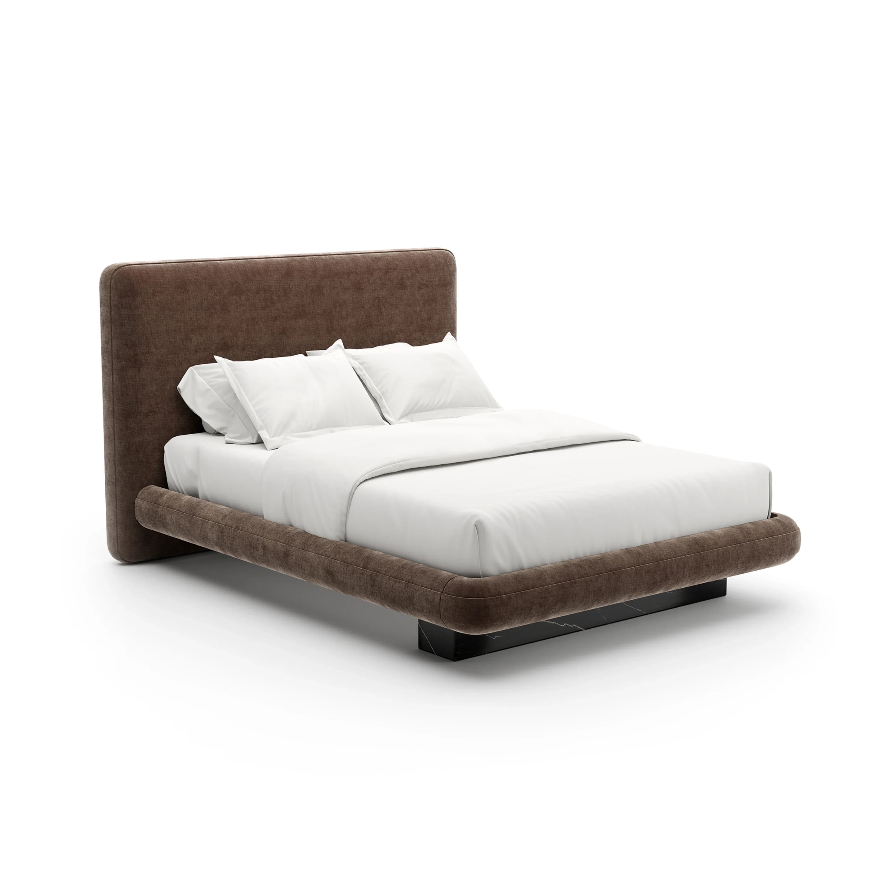 Overlap Uph Qn Bed Dark Taupe – Beds by Caracole | Sutter & Vale