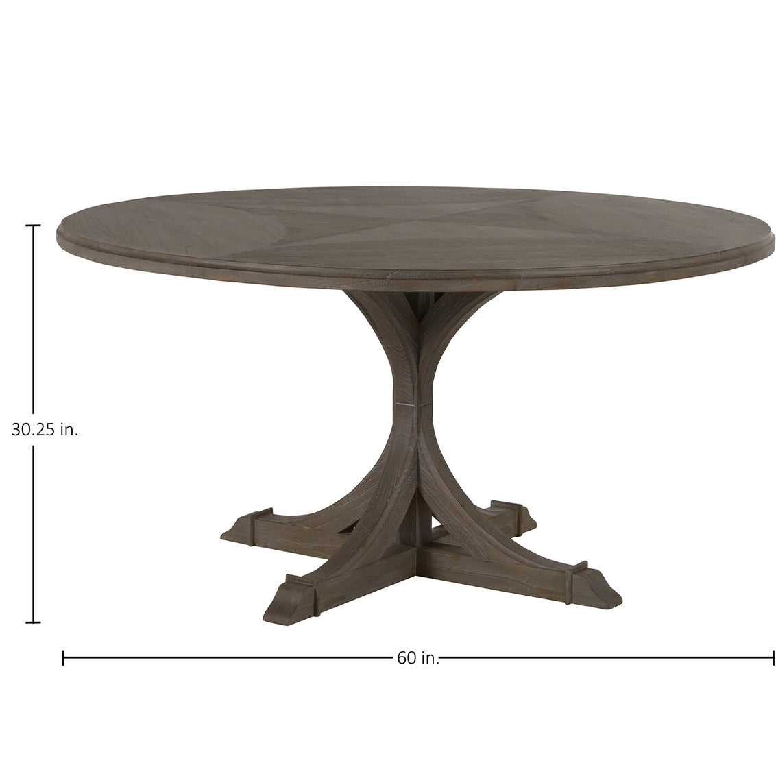 Adams Round Dining Table - Gray