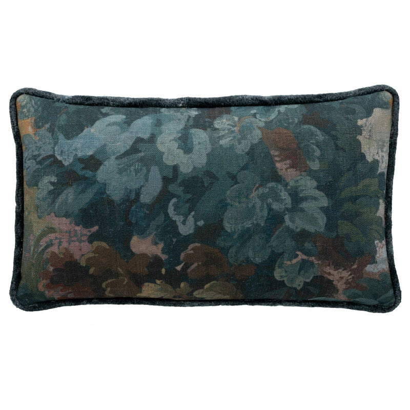 Tapestry Blue Feather 12x20