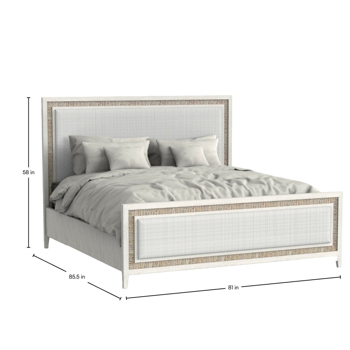Grand Bermuda King Bed - Whitewash