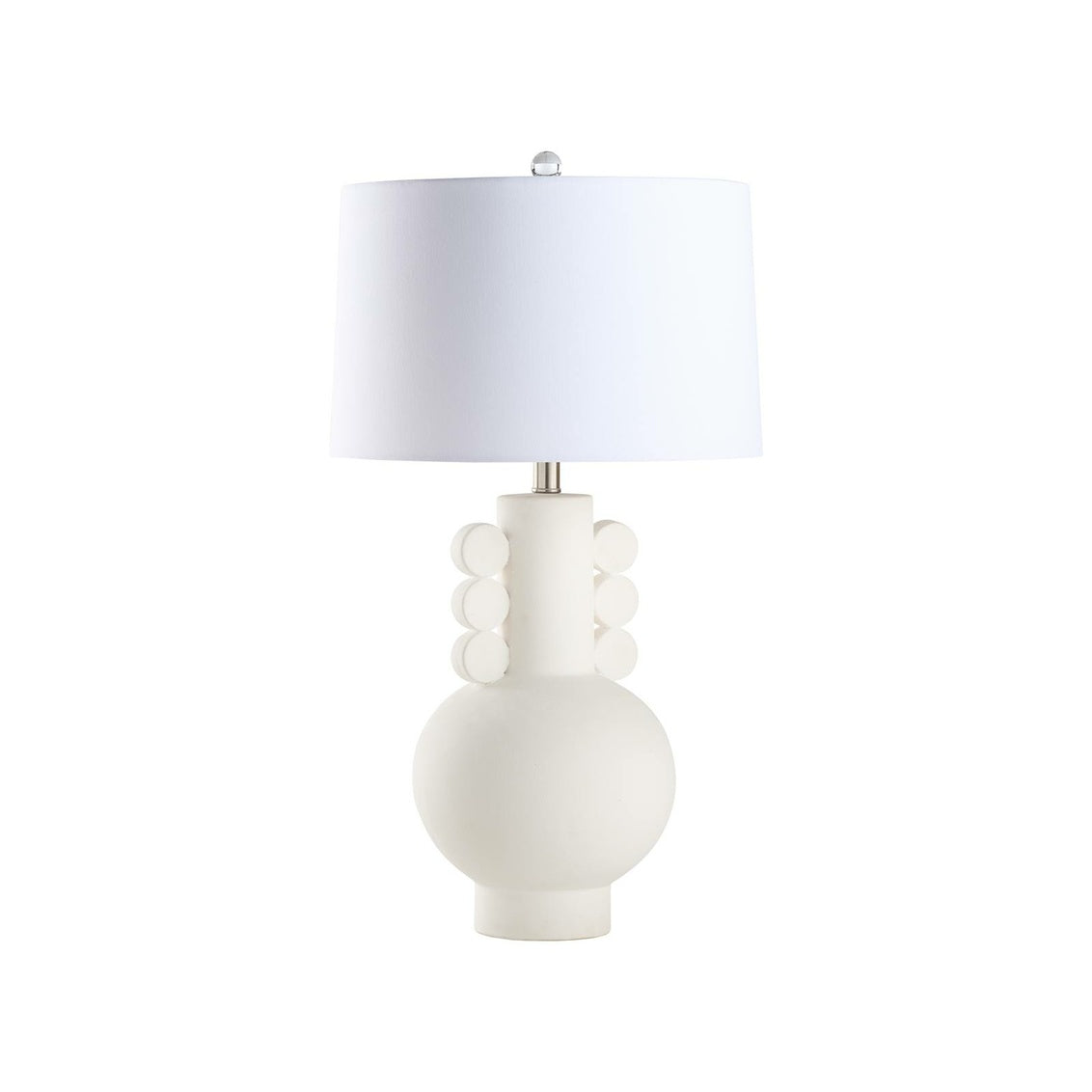 Allegra Table Lamp in Matte White Glaze / Ceramic/Porcelain - Chelsea House