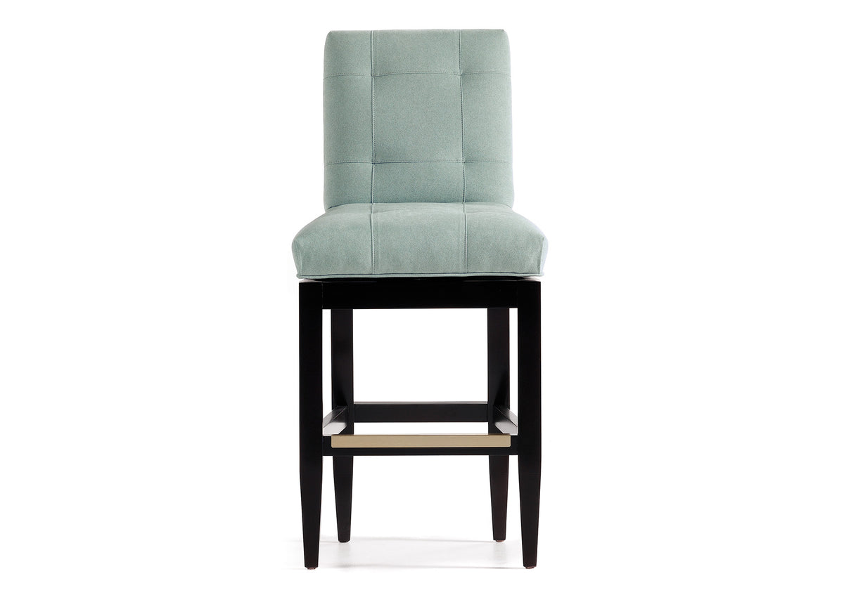 Mann Tufted Memory Swivel Counter Stool
