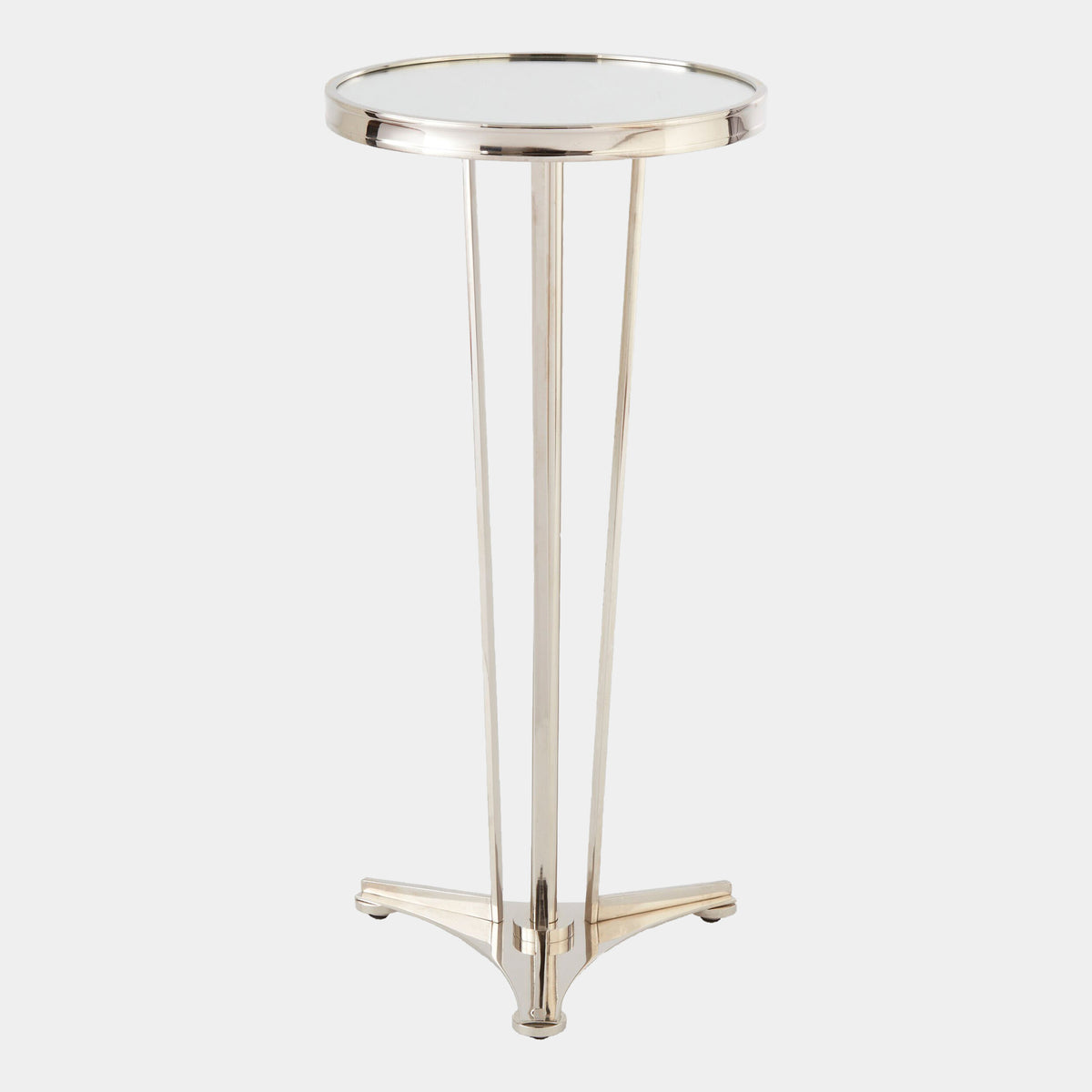 French Moderne Side Table-Nickel