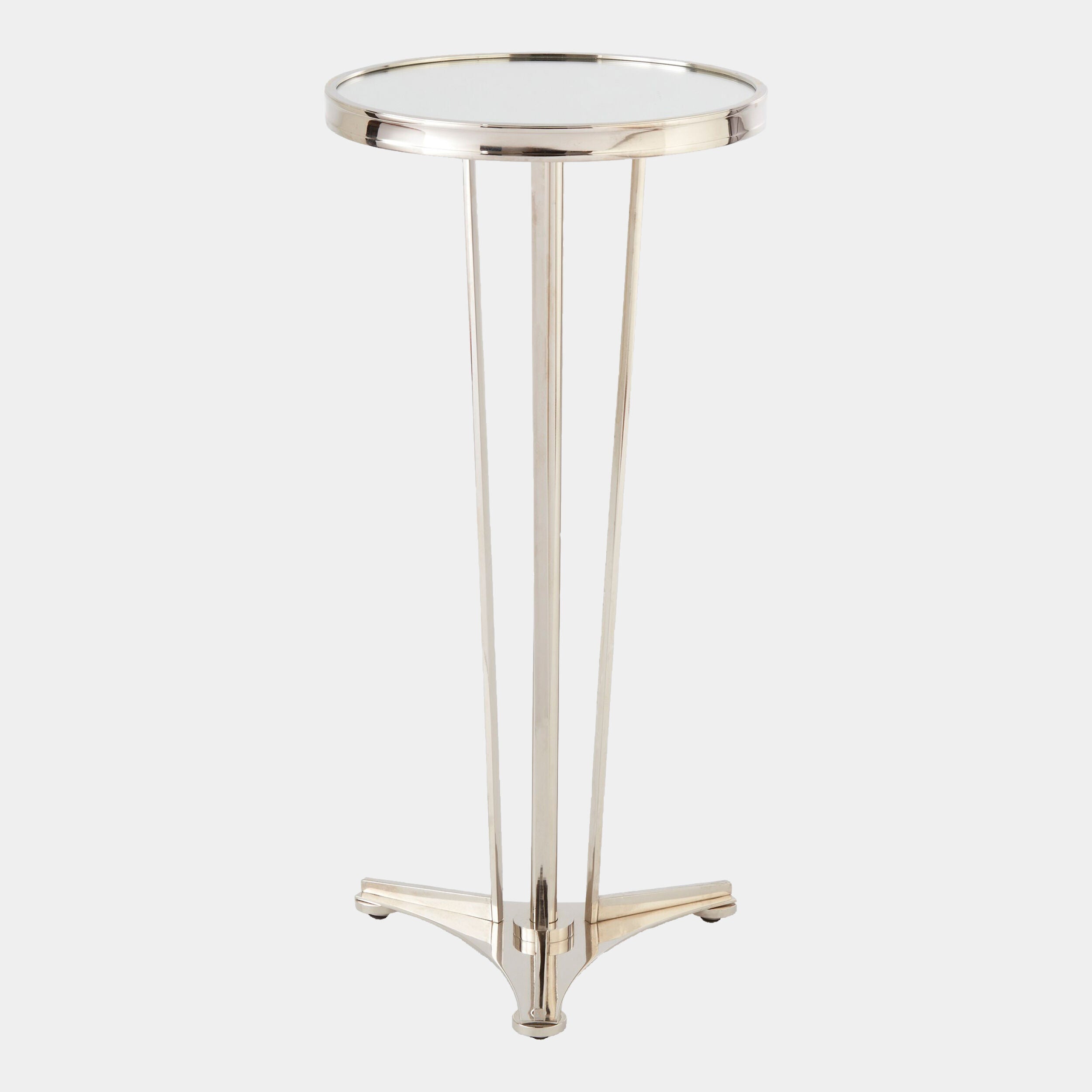 French Moderne Side Table-Nickel