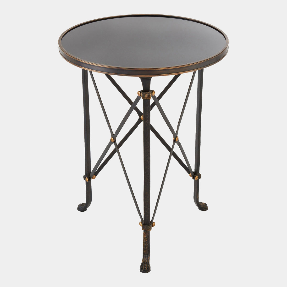 Directoire Table-Iron/Black Granite