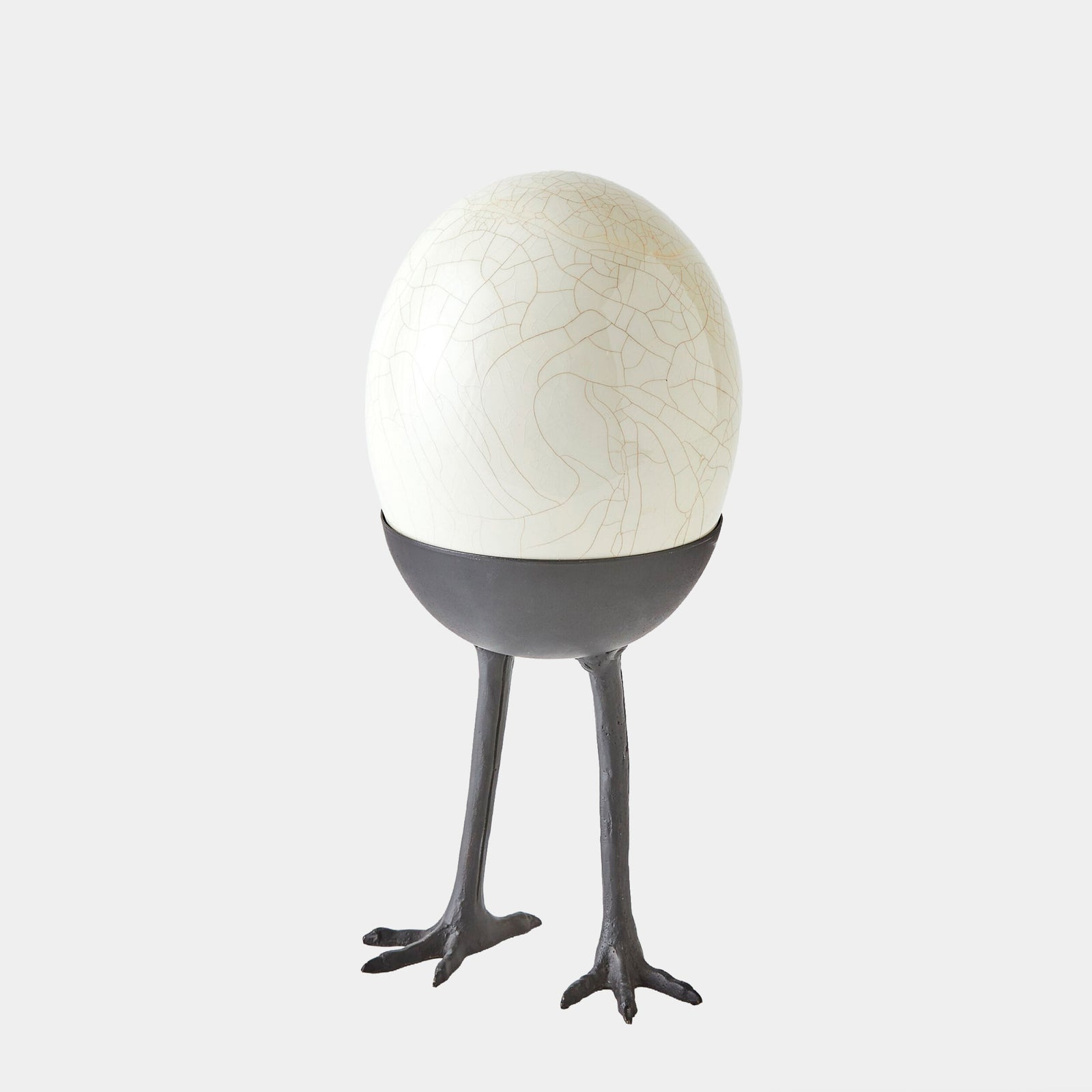 Ostrich Egg on Legs-Standing