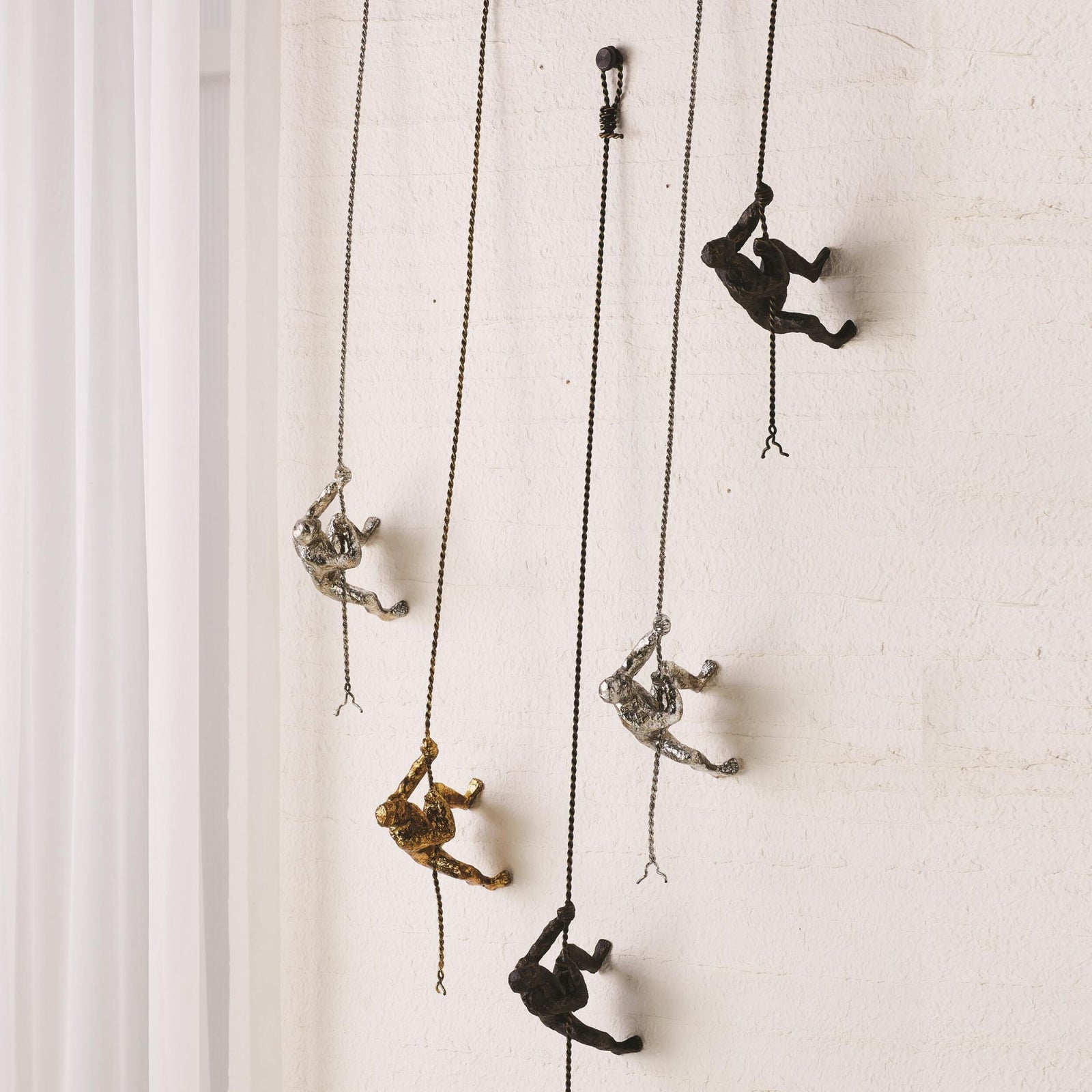 Climbing Man-Wall Mounted-Bronze