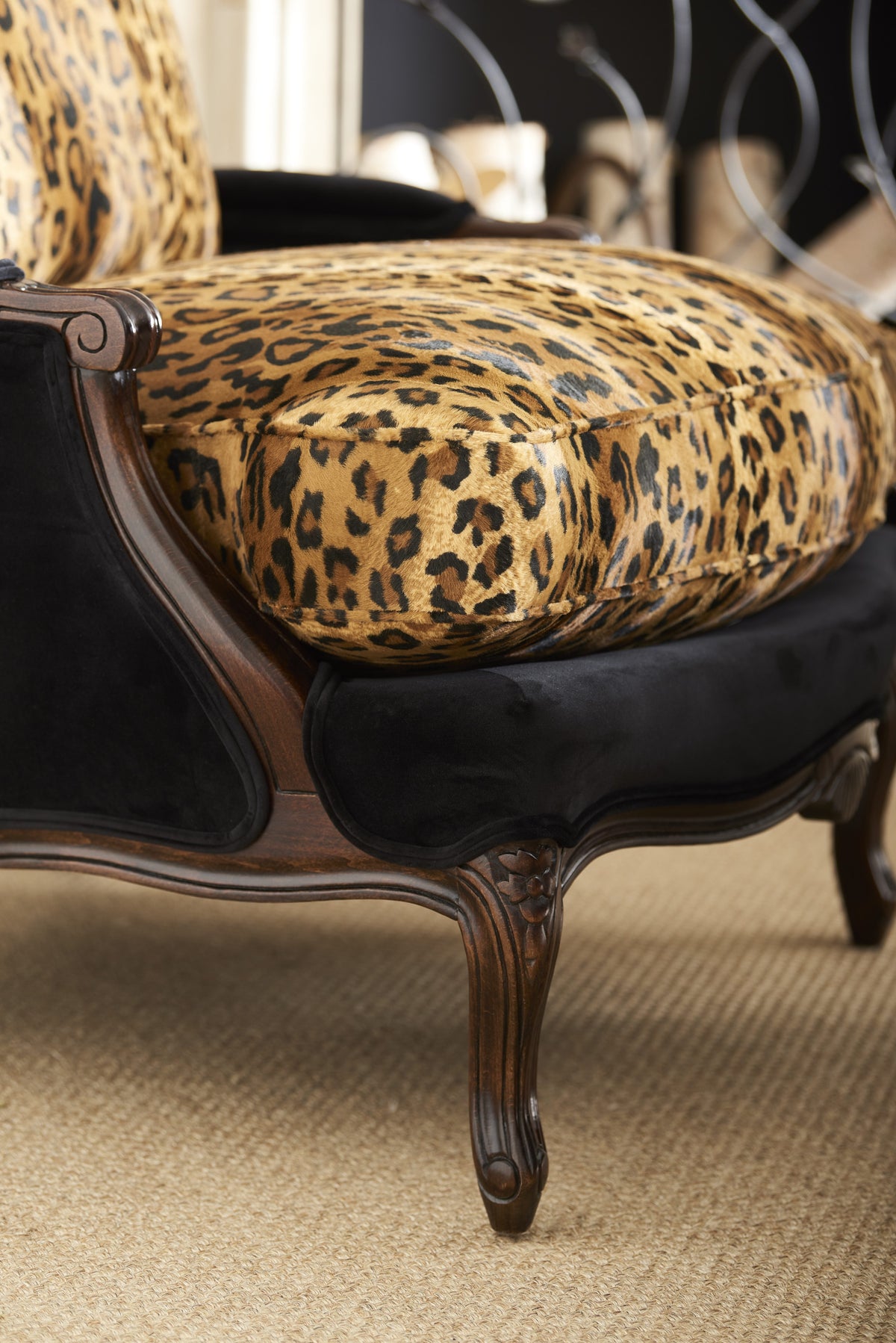 exposed wood chair