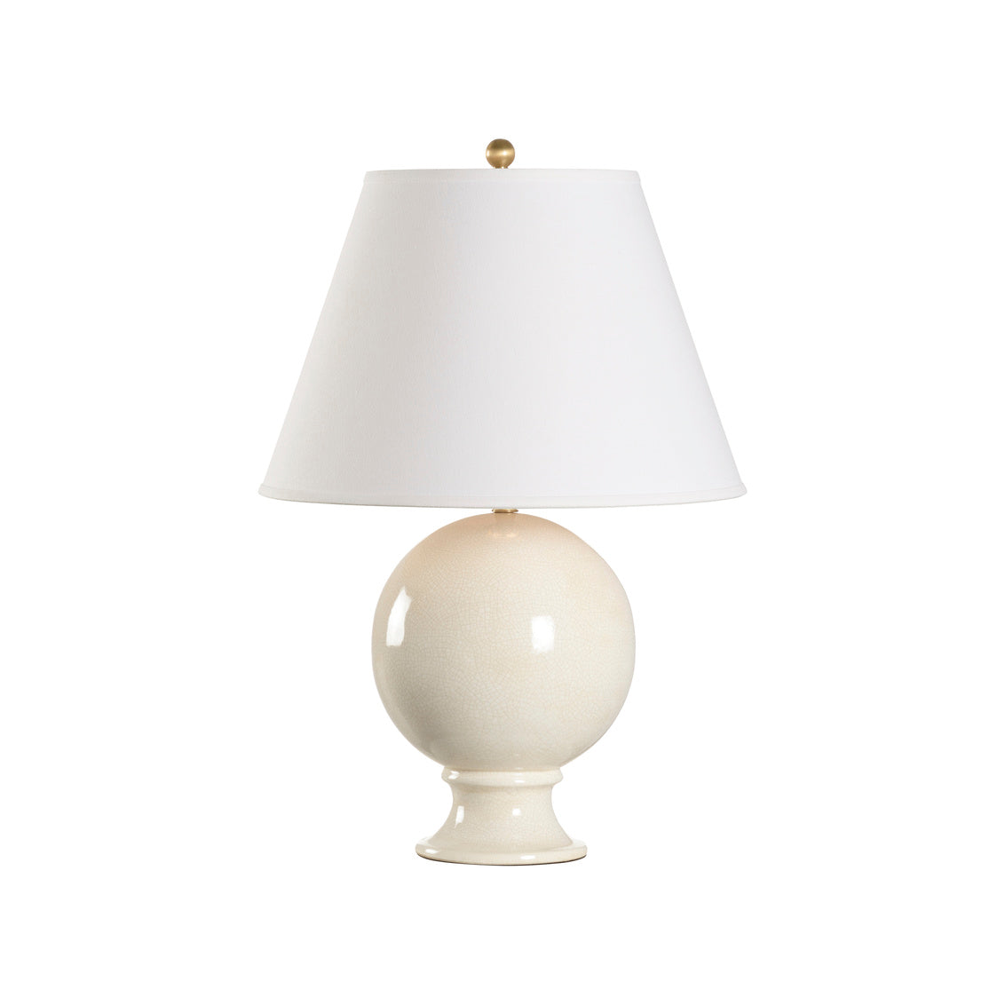 Sphere Table Lamp - Cream in 30 / Ceramic/Porcelain - Chelsea House