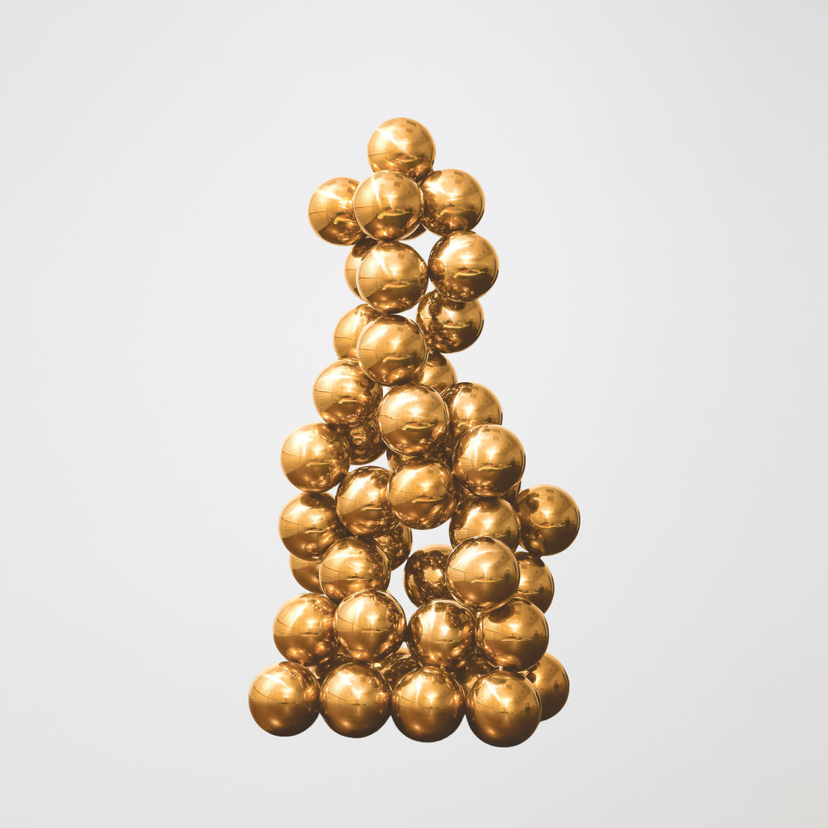 Bubbles Sculpture-Stacked-Brass