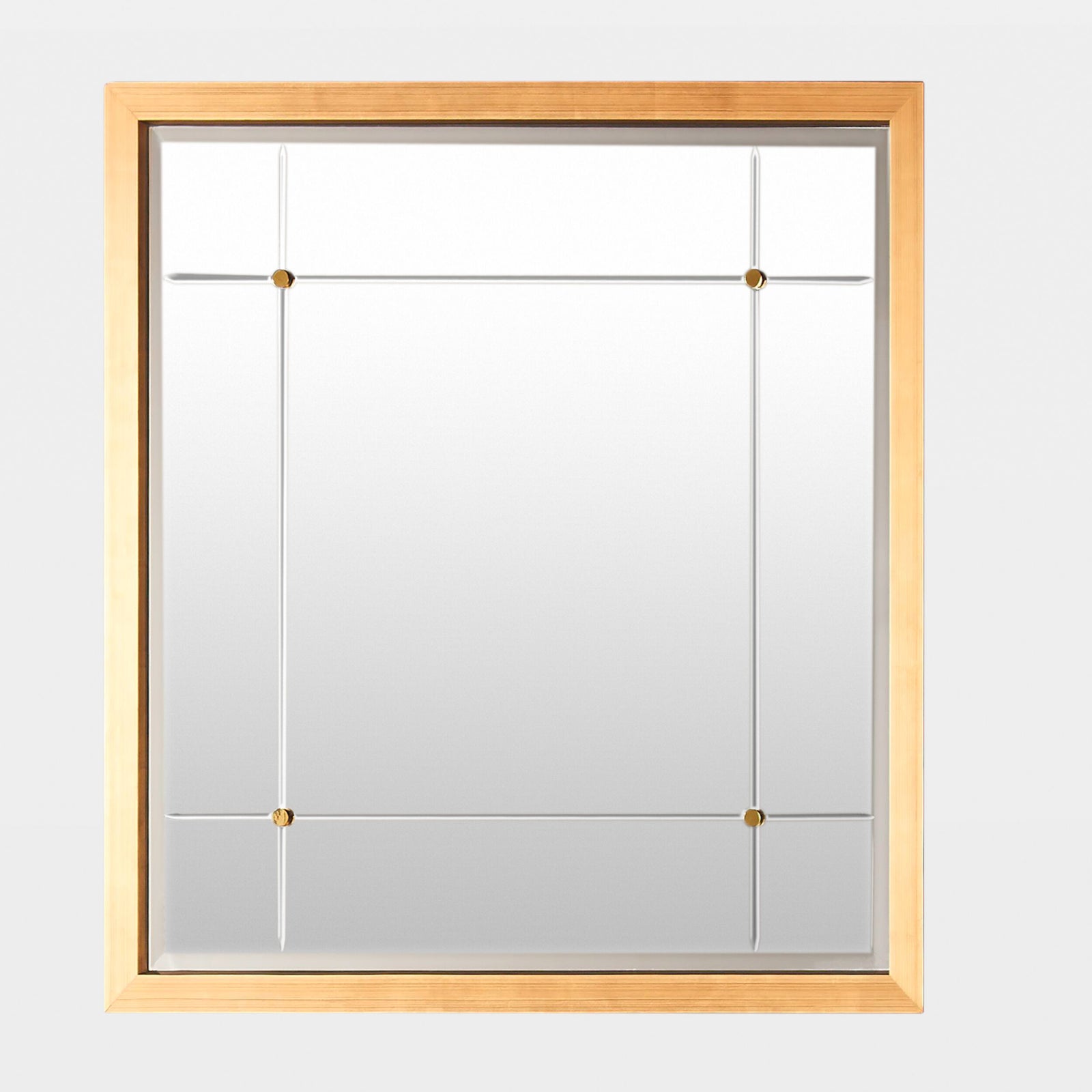 Beaumont Square Mirror-Gold Leaf