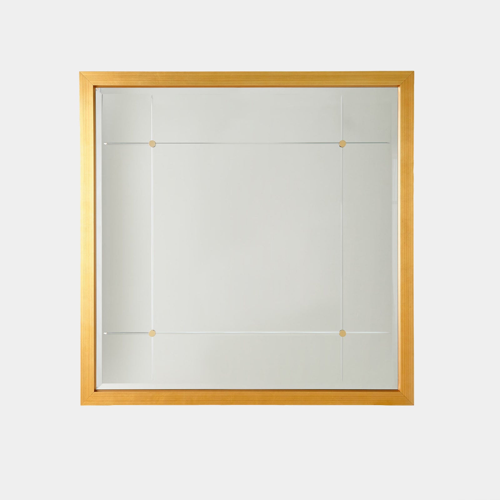 Beaumont Square Mirror-Gold Leaf
