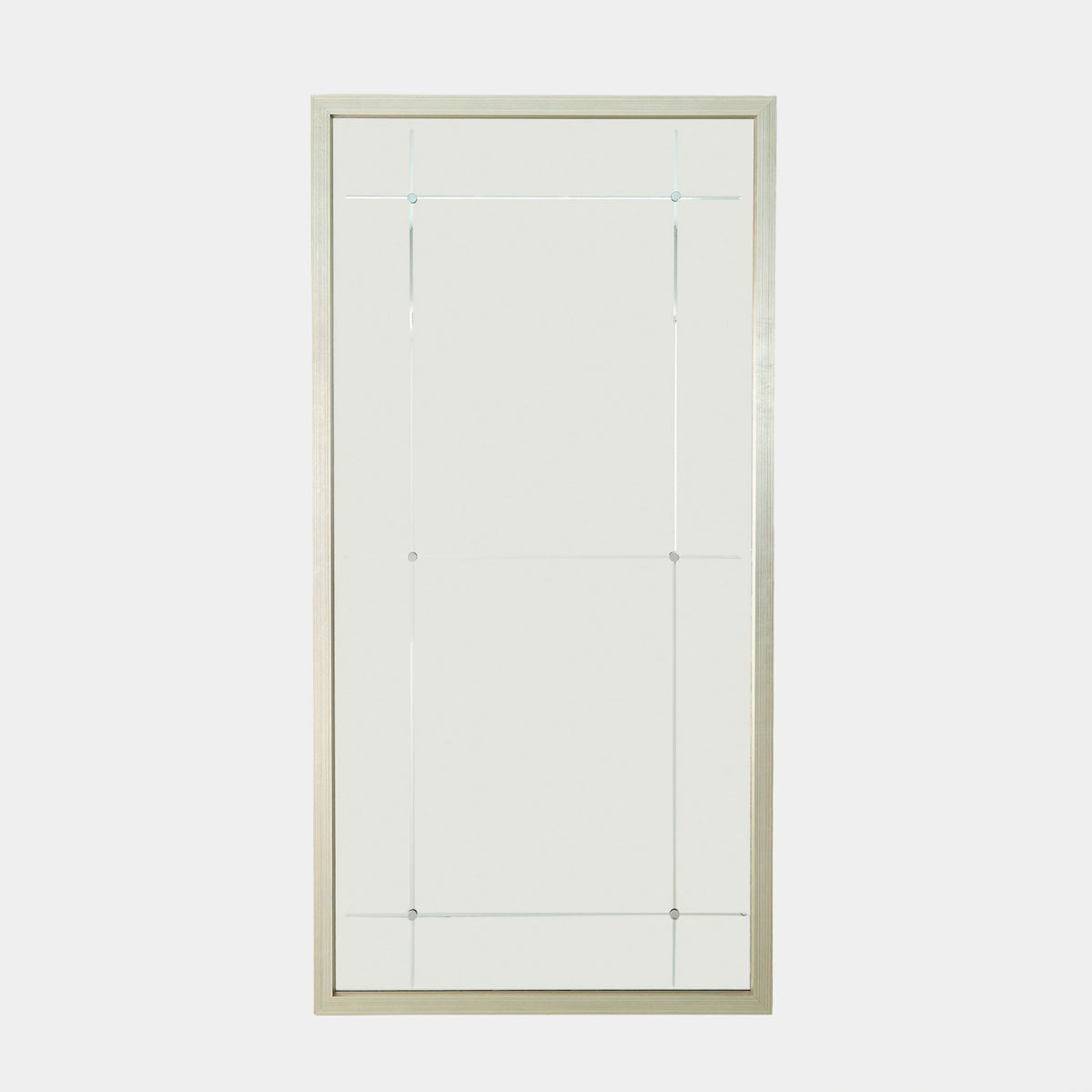 Beaumont Floor Mirror-Silver Leaf