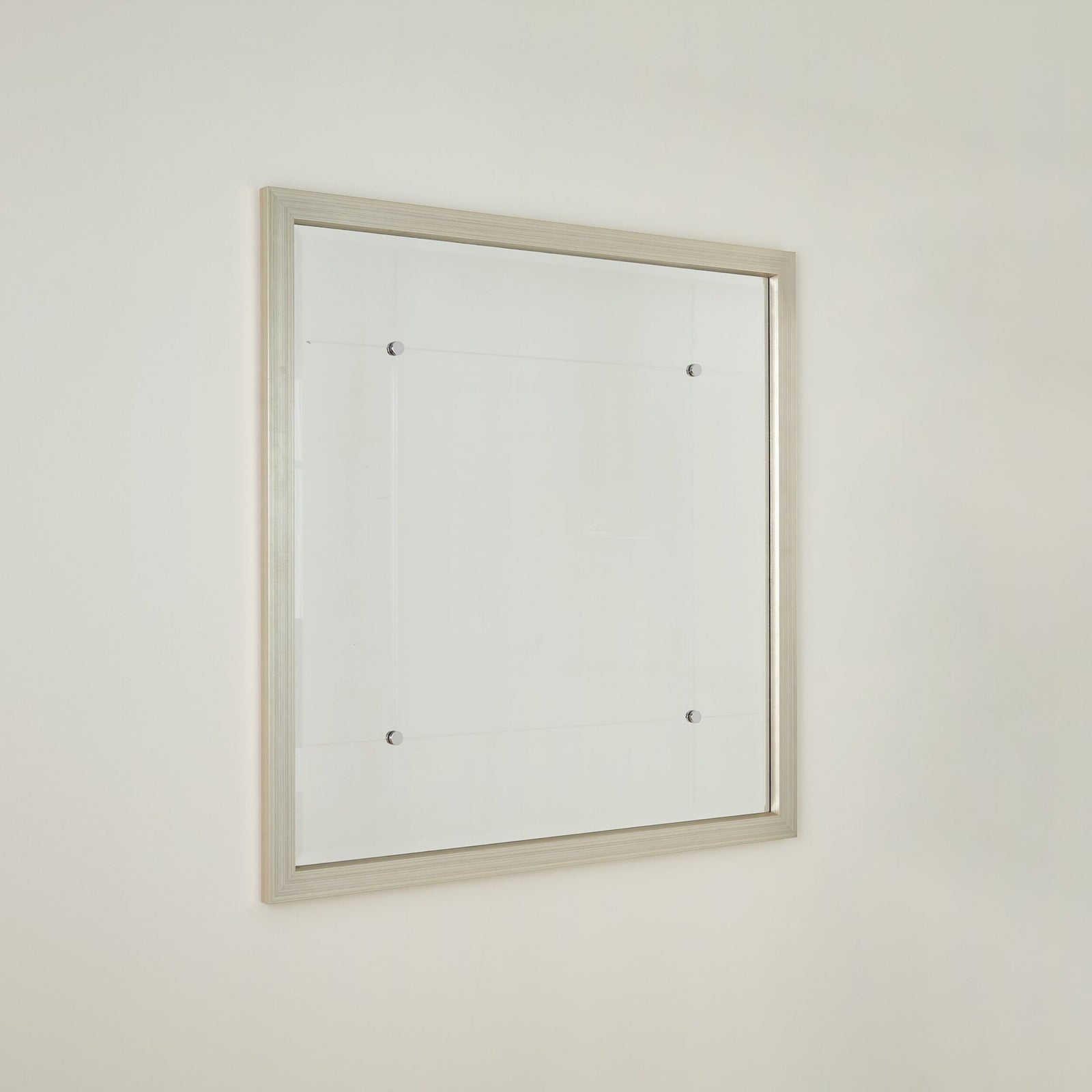 Beaumont Square Mirror-Silver Leaf