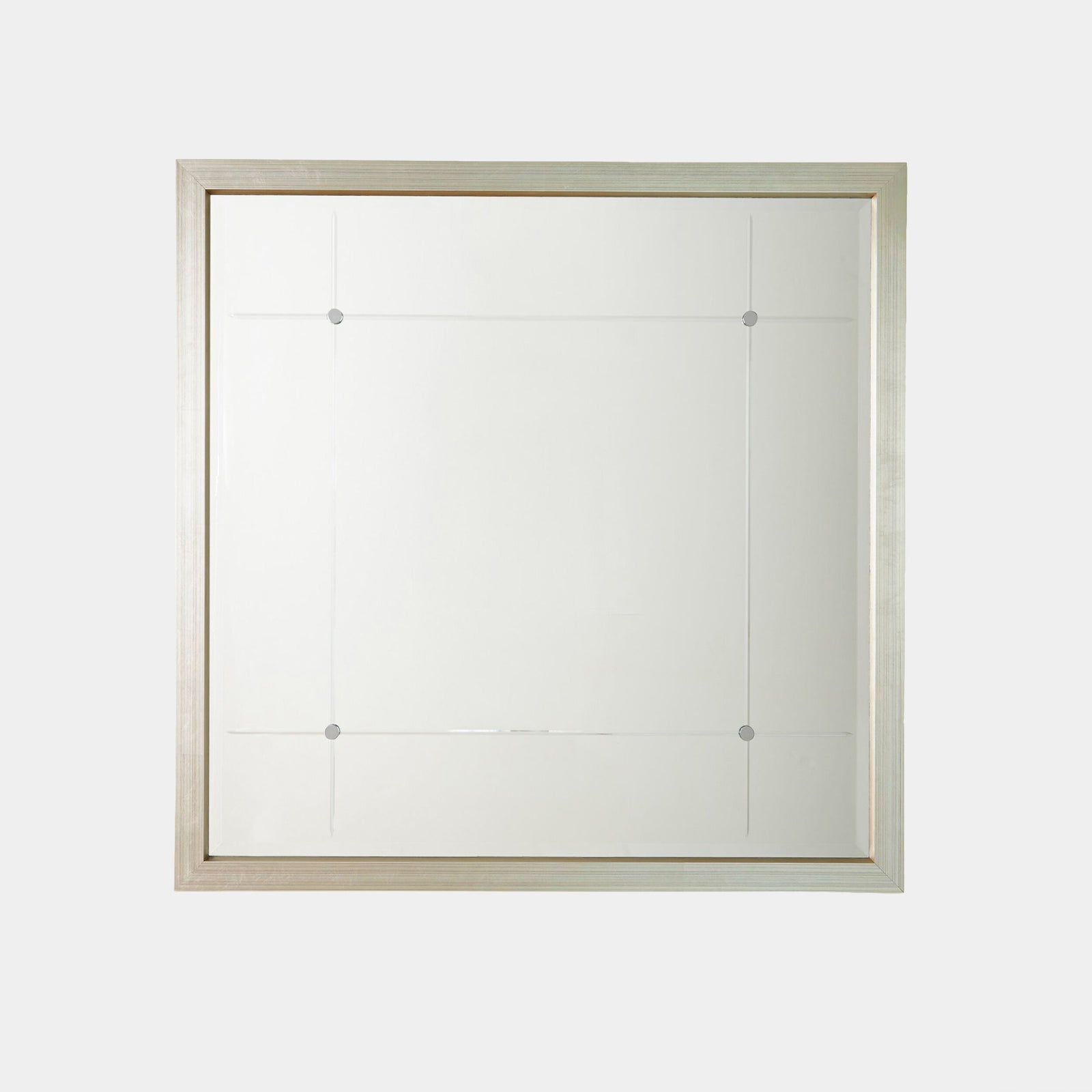 Beaumont Square Mirror-Silver Leaf