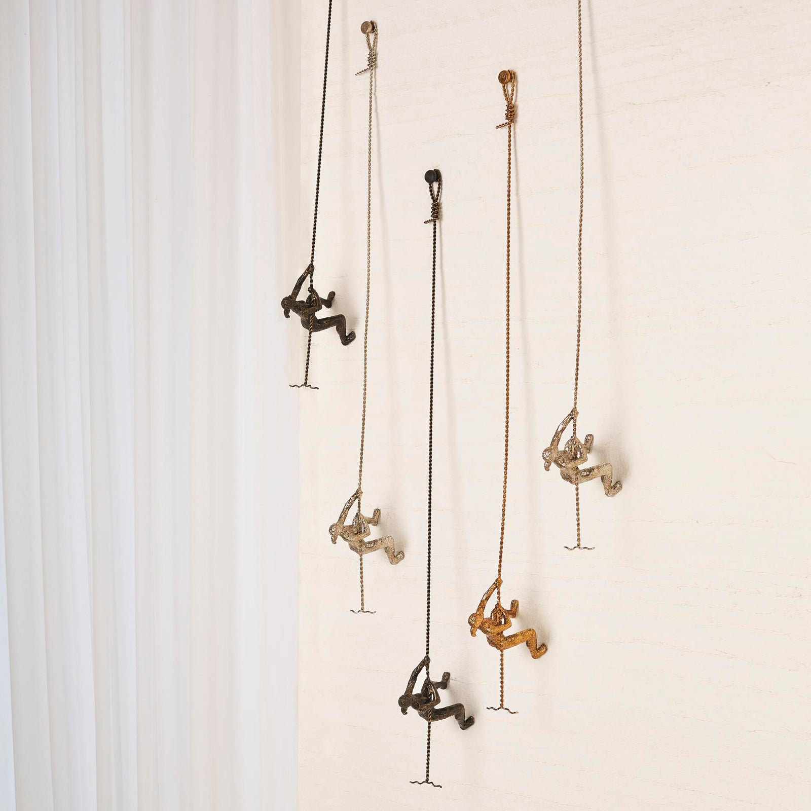 Climbing Woman-Wall Mounted-Bronze