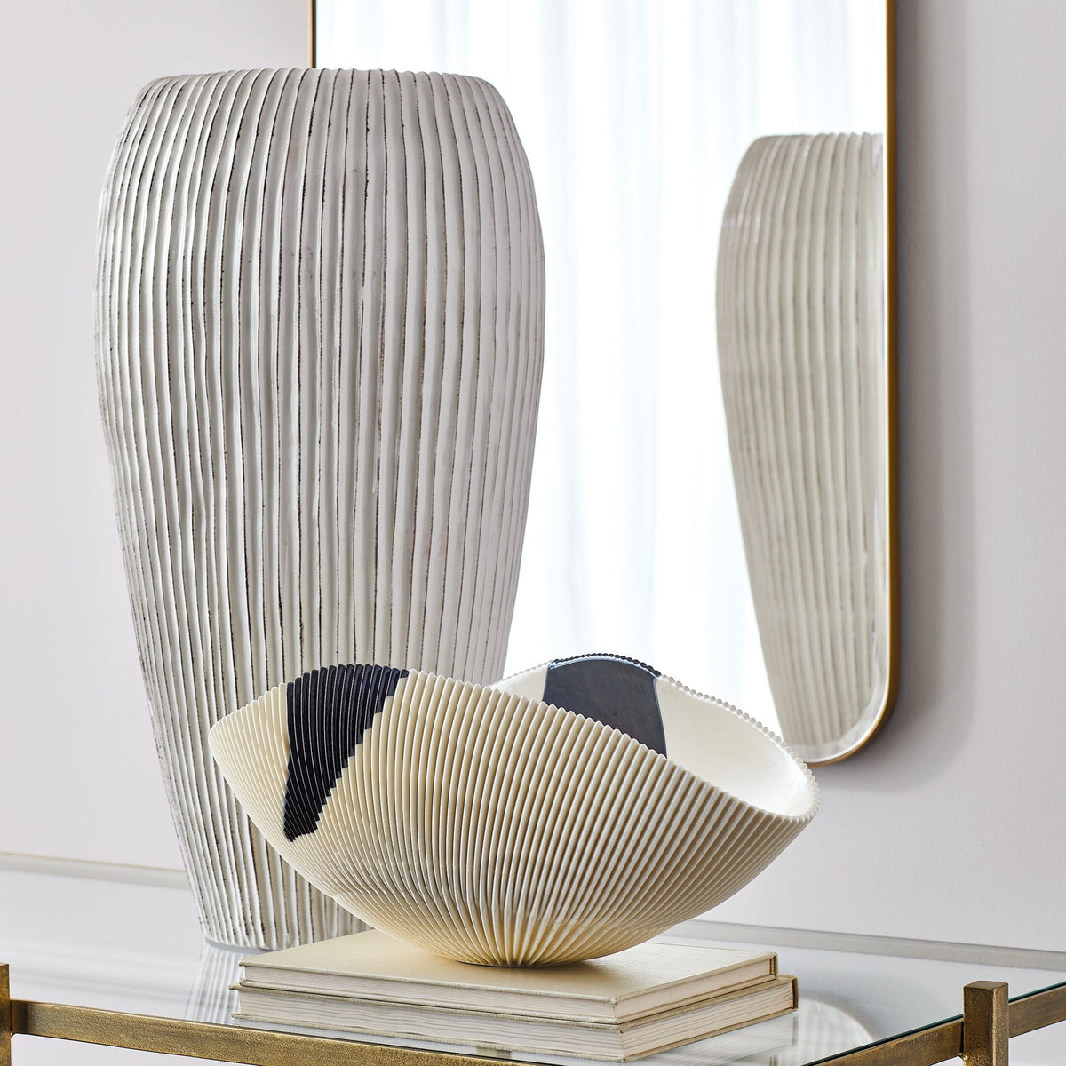 Banded Mirror-Brass