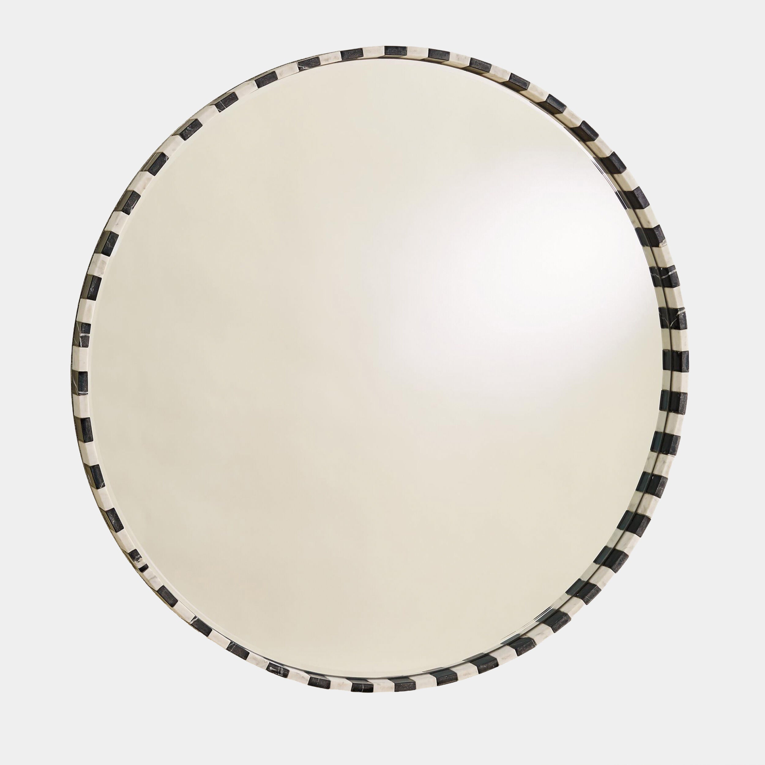 Bianca Marble Mirror-Black/White