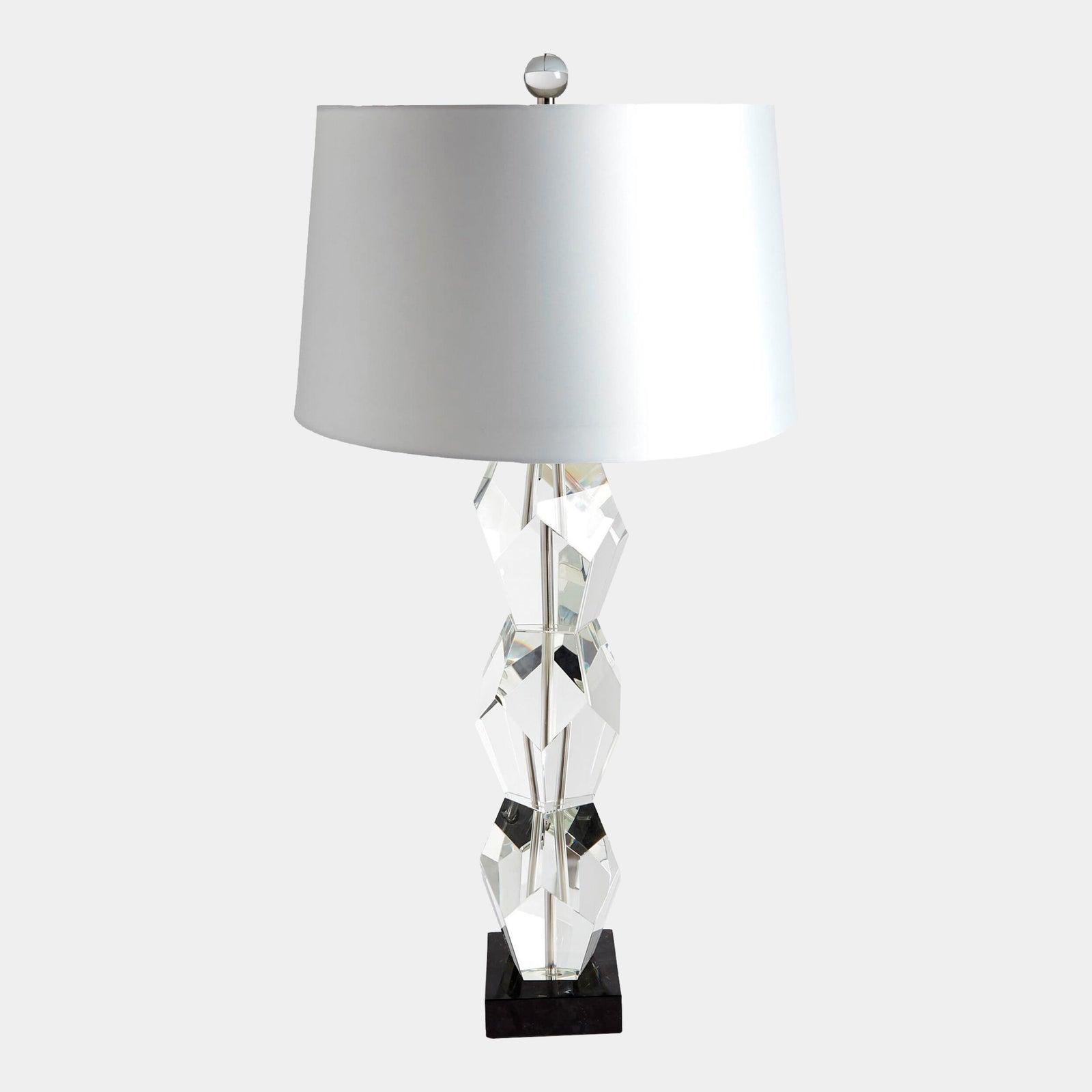 Felicity Facet Block Lamp-Triple