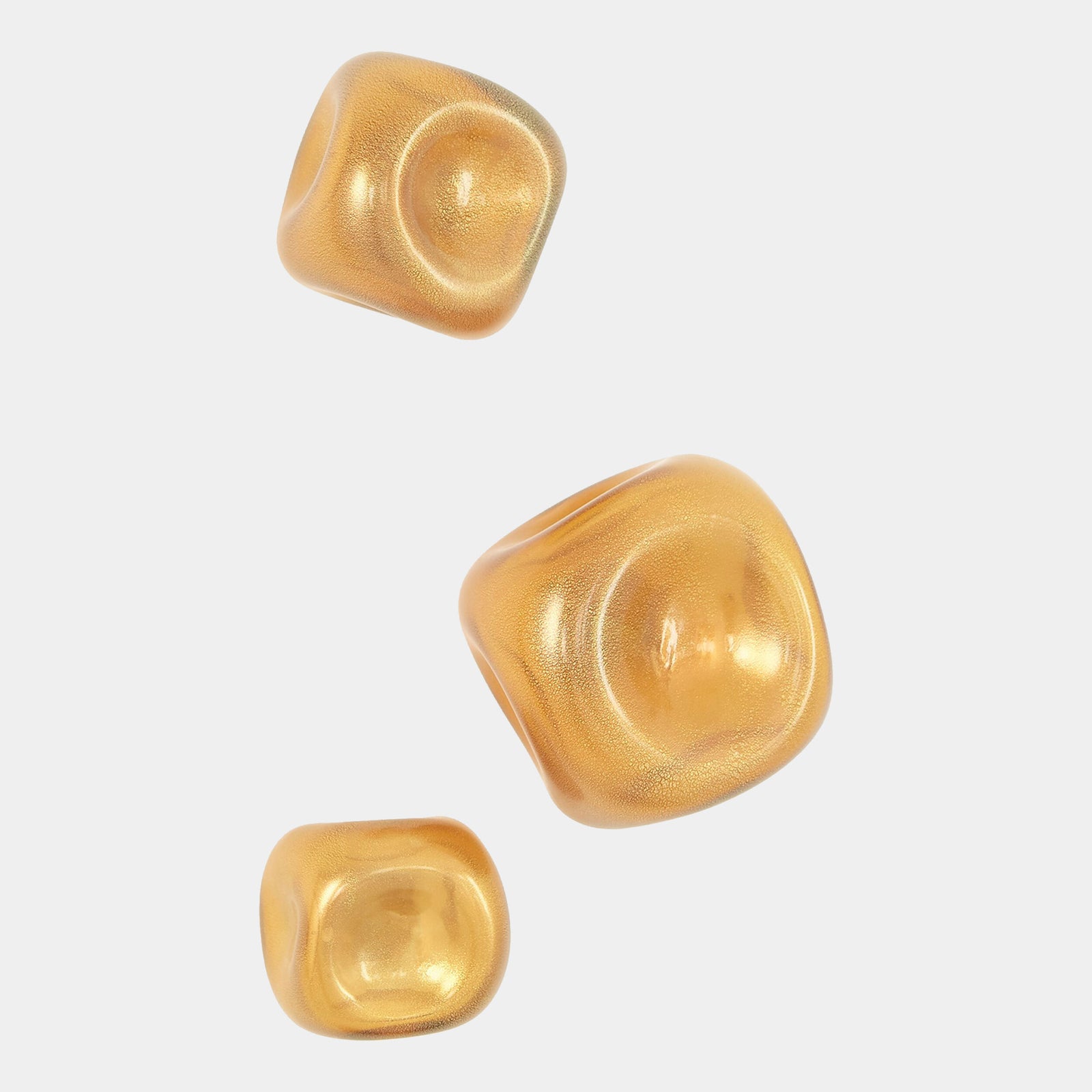 Fossetta Wall Rocks-Frosted Gold w/Amber