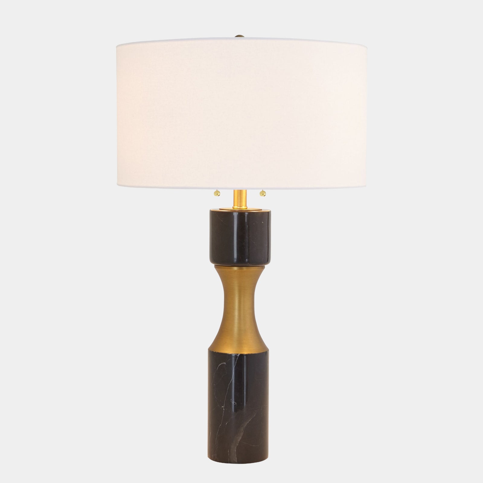 Corsetto Marble Cinch Lamp-Black